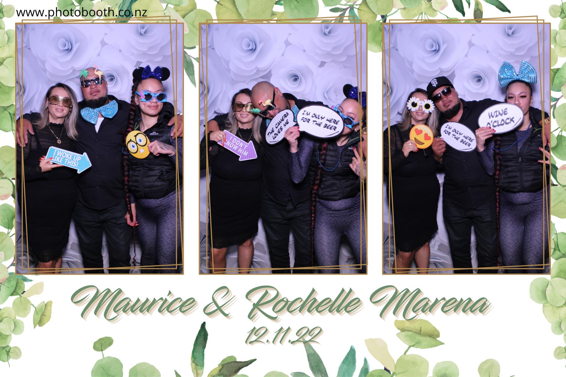 Maurice & Rochelle's Marena | View more photos from the event at gallery.photobooth.co.nz/u/SelfieCentral/Maurice-Rochelles-Marena