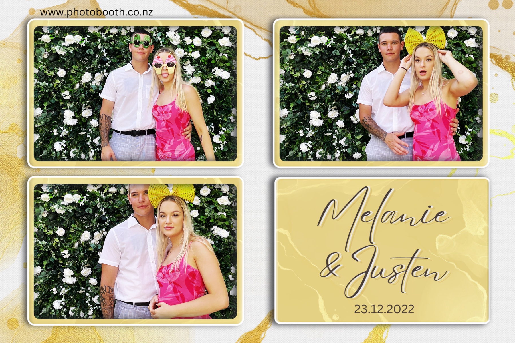 Melanie & Justen's Wedding | View more photos from the event at gallery.photobooth.co.nz/u/SelfieCentral/Melanie-Justens-Wedding