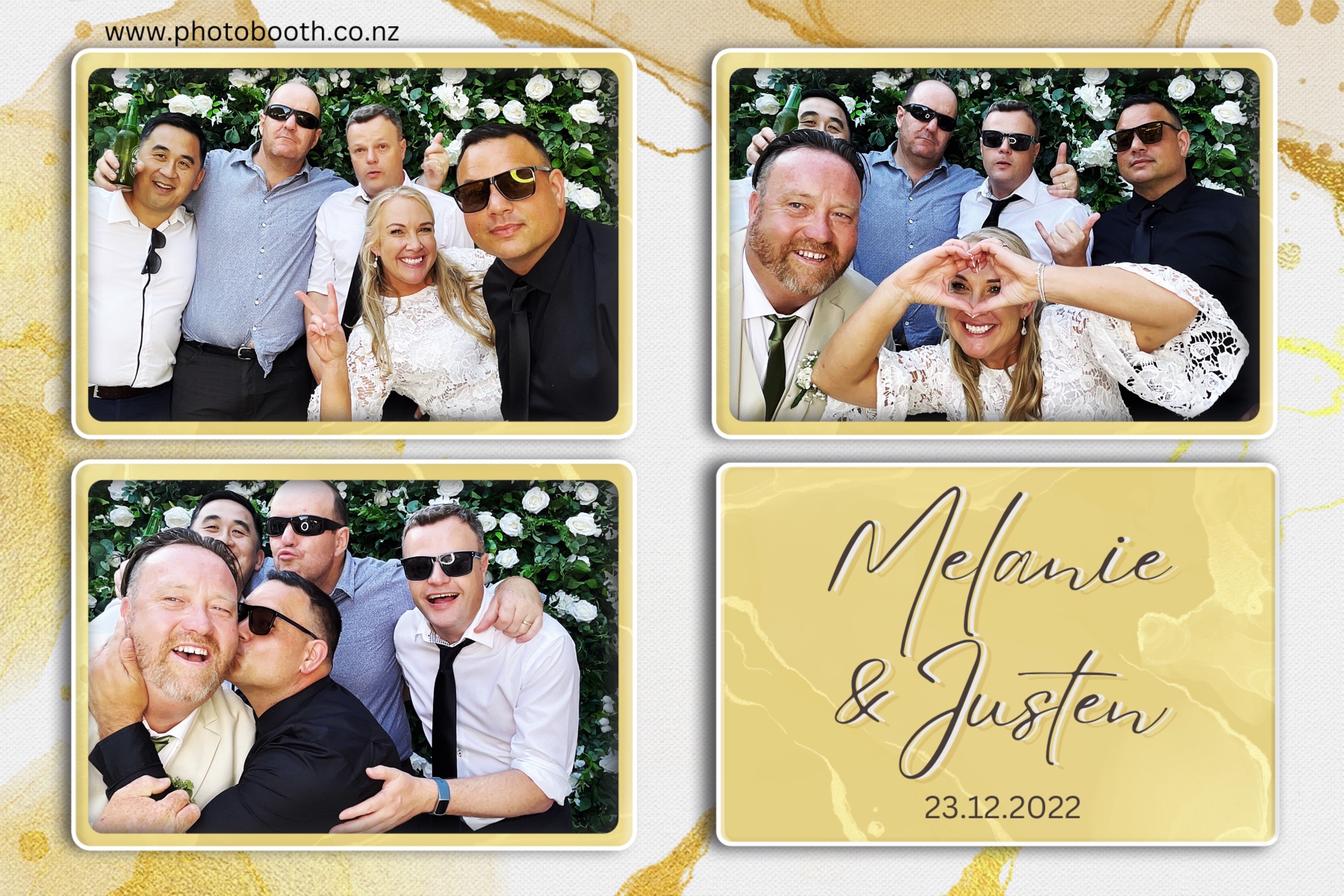 Melanie & Justen's Wedding | View more photos from the event at gallery.photobooth.co.nz/u/SelfieCentral/Melanie-Justens-Wedding