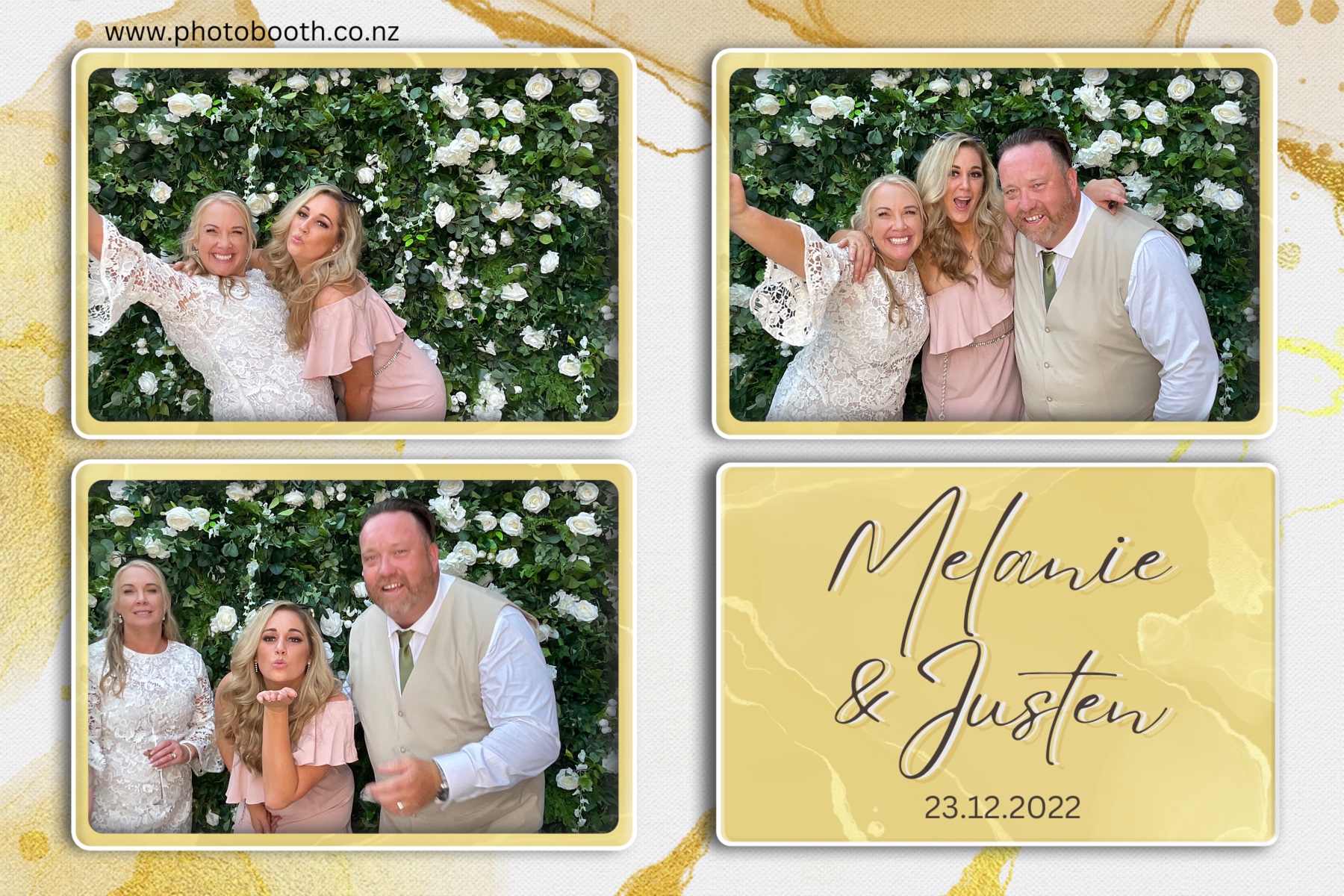 Melanie & Justen's Wedding | View more photos from the event at gallery.photobooth.co.nz/u/SelfieCentral/Melanie-Justens-Wedding