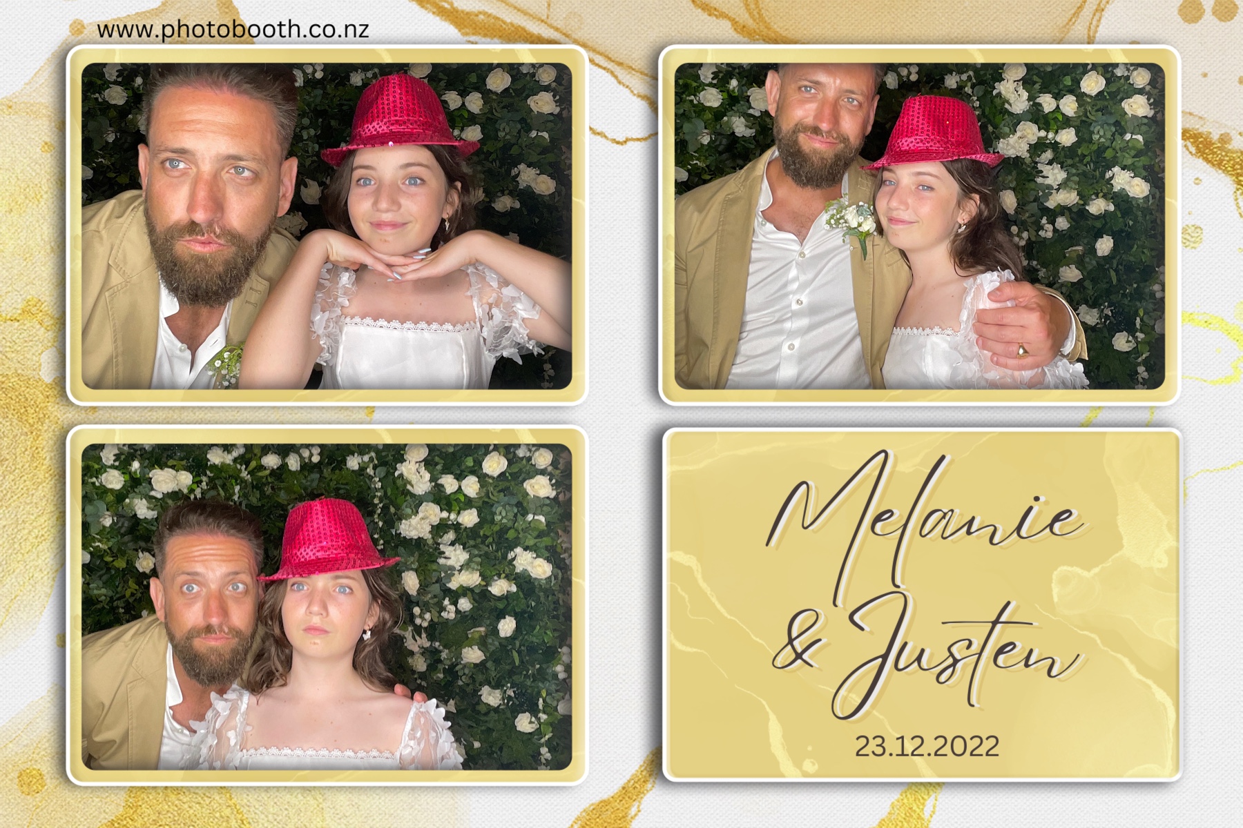 Melanie & Justen's Wedding | View more photos from the event at gallery.photobooth.co.nz/u/SelfieCentral/Melanie-Justens-Wedding