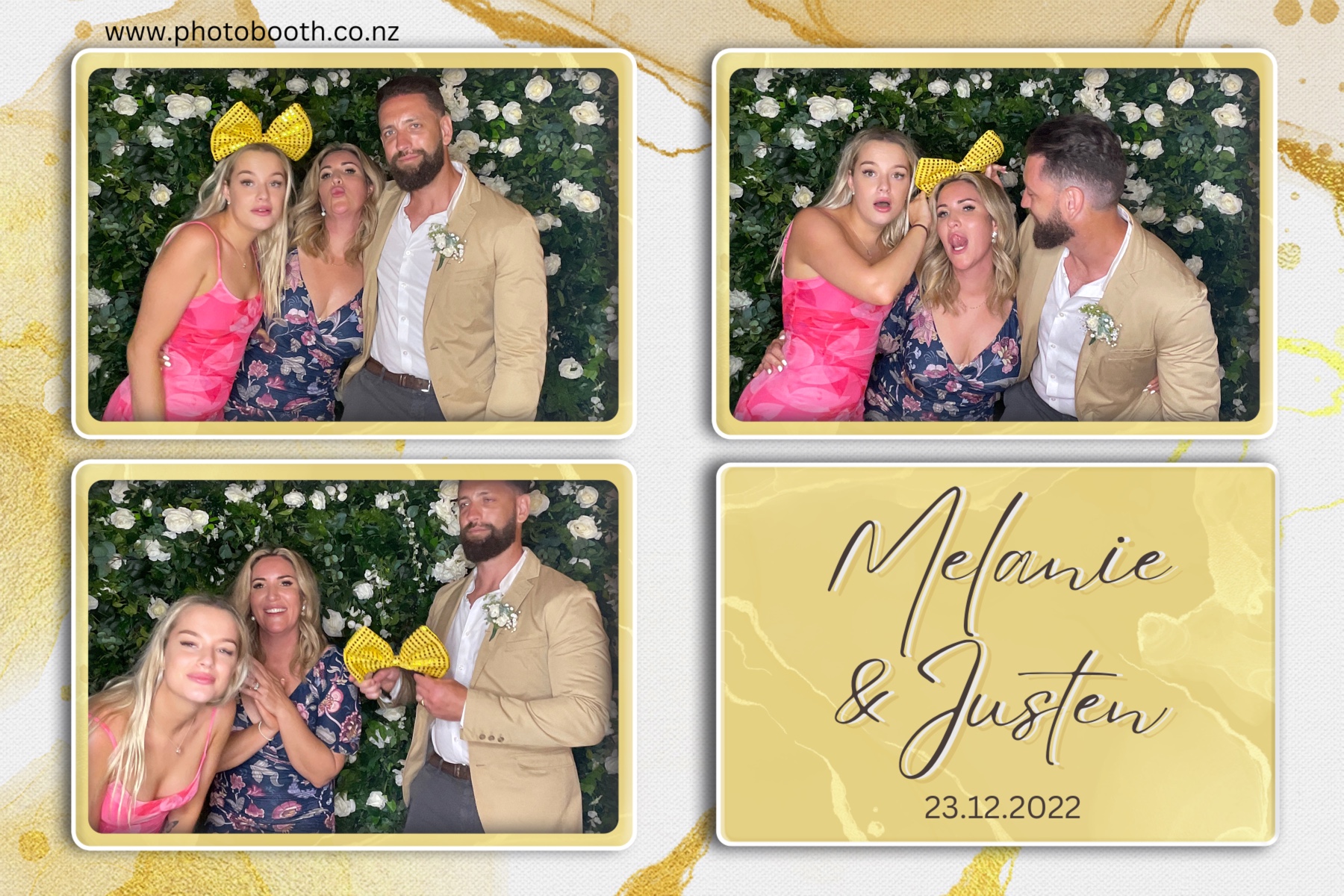 Melanie & Justen's Wedding | View more photos from the event at gallery.photobooth.co.nz/u/SelfieCentral/Melanie-Justens-Wedding