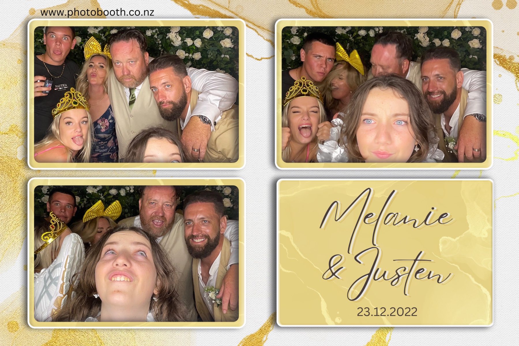 Melanie & Justen's Wedding | View more photos from the event at gallery.photobooth.co.nz/u/SelfieCentral/Melanie-Justens-Wedding