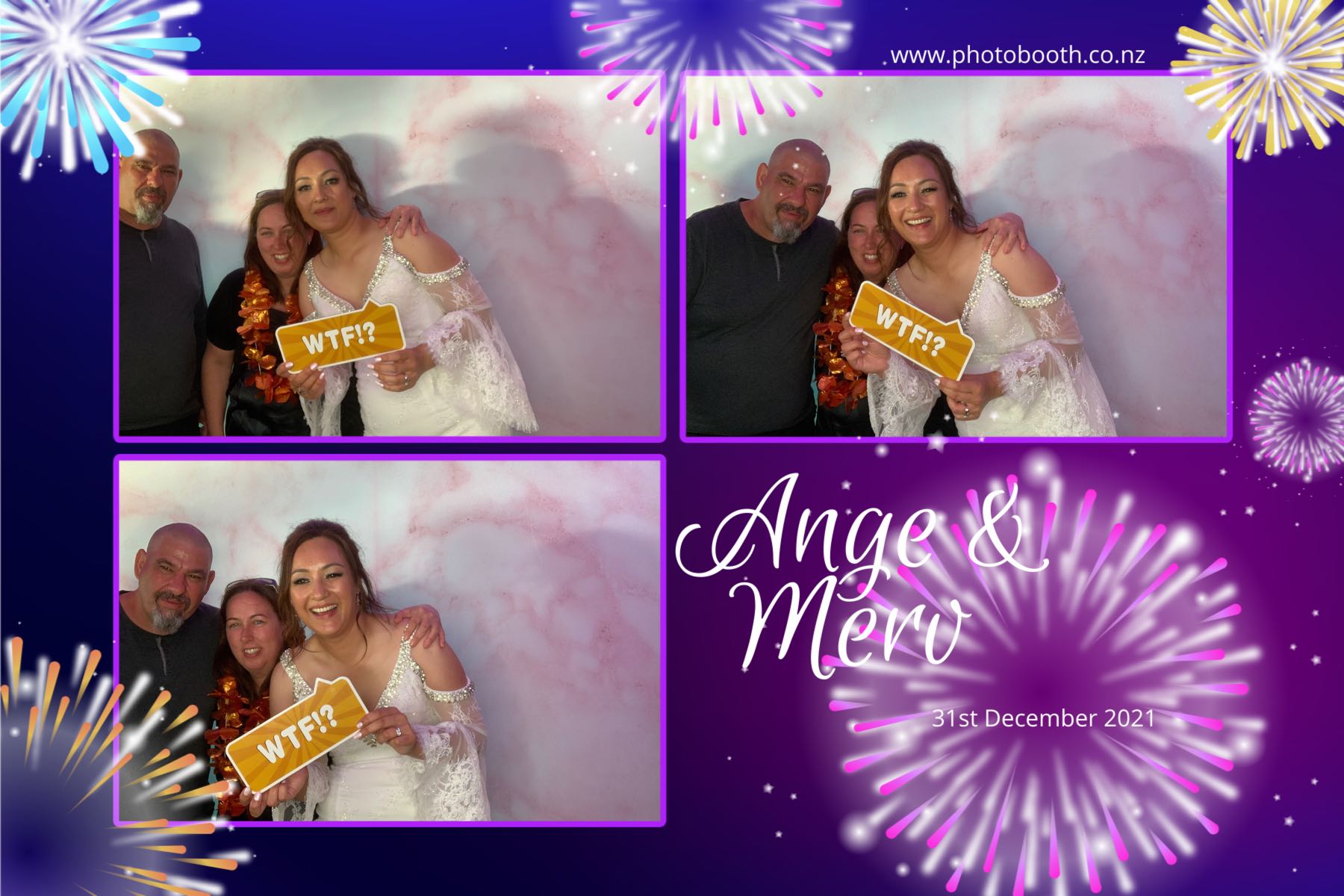 Merv & Angela's Wedding | View more photos from the event at gallery.photobooth.co.nz/u/SelfieCentral/Merv-Angelas-Wedding