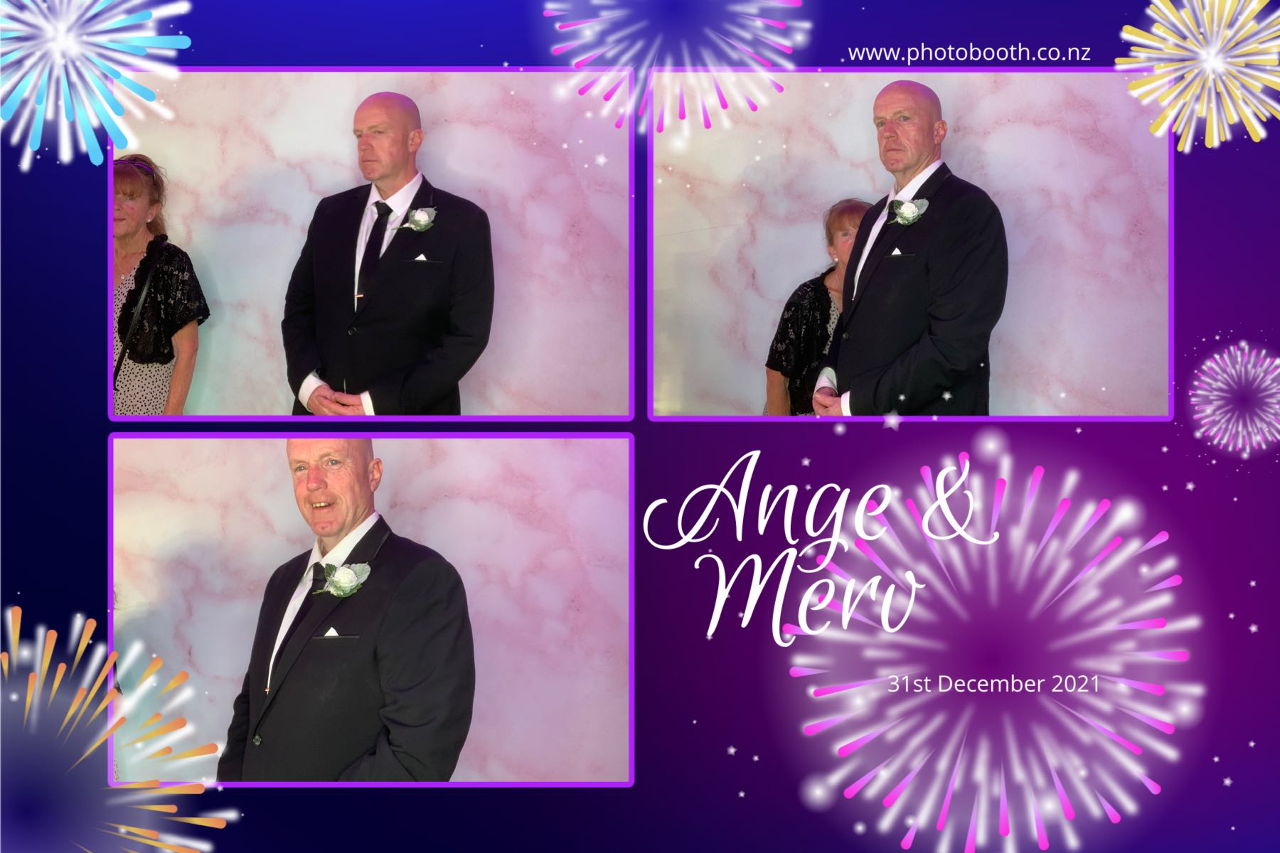 Merv & Angela's Wedding | View more photos from the event at gallery.photobooth.co.nz/u/SelfieCentral/Merv-Angelas-Wedding