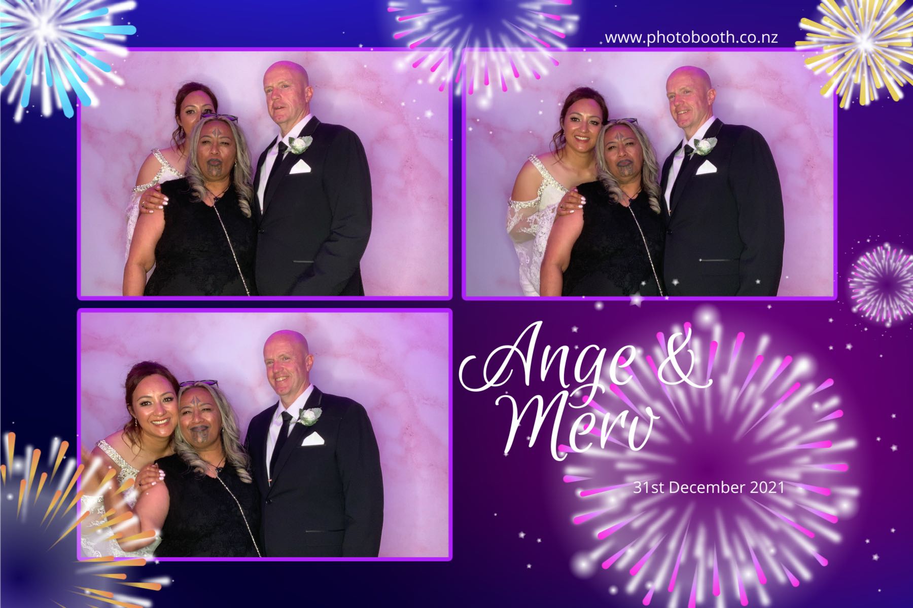 Merv & Angela's Wedding | View more photos from the event at gallery.photobooth.co.nz/u/SelfieCentral/Merv-Angelas-Wedding