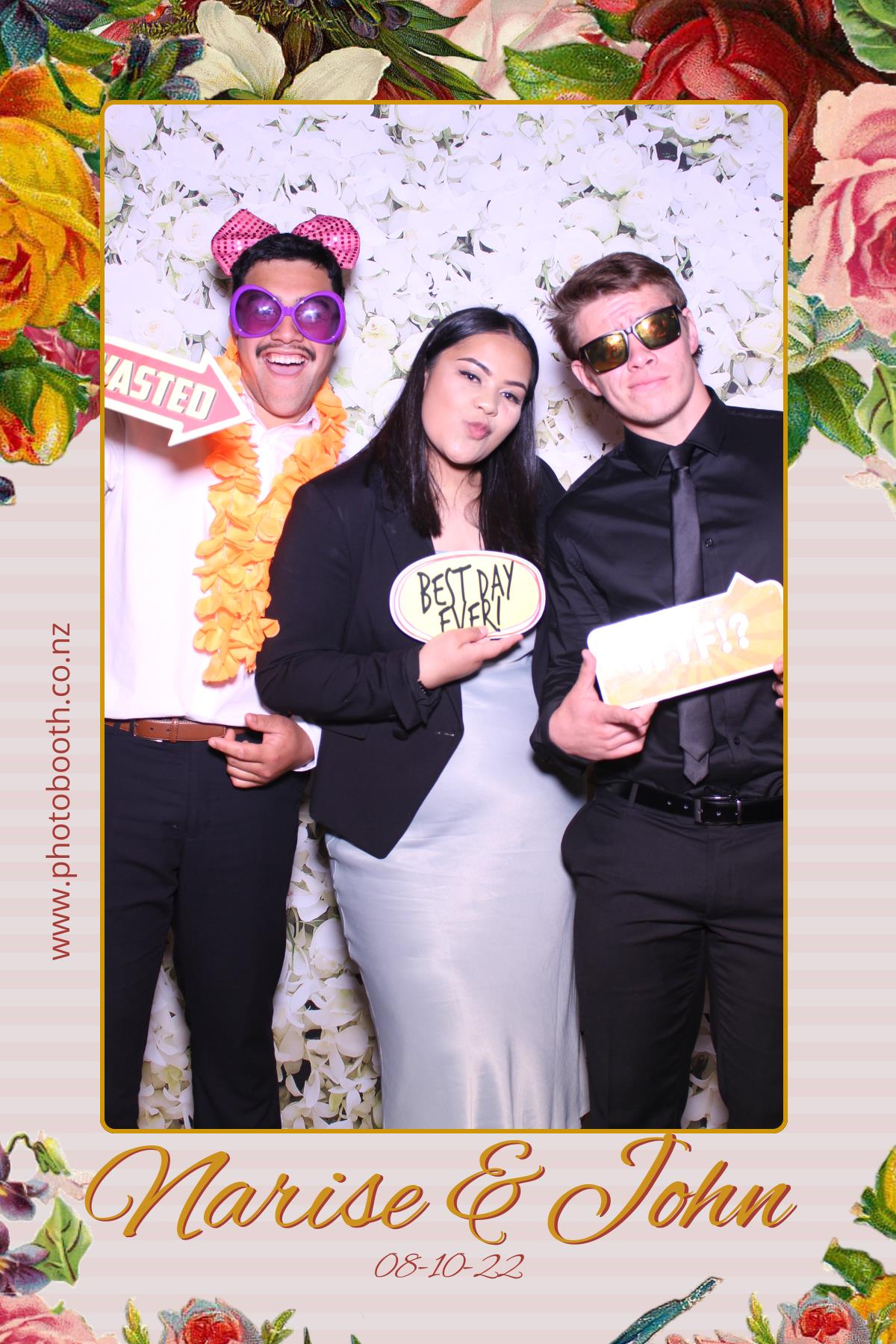 Narise & John's Wedding | View more photos from the event at gallery.photobooth.co.nz/u/SelfieCentral/Narise-Johns-Wedding