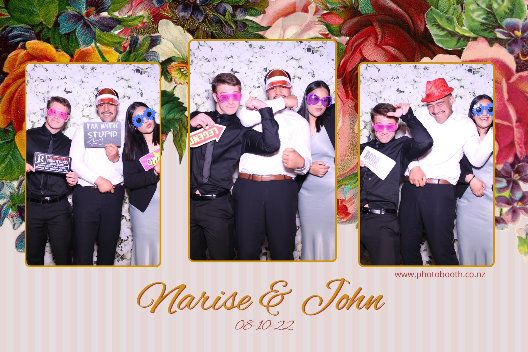 Narise & John's Wedding | View more photos from the event at gallery.photobooth.co.nz/u/SelfieCentral/Narise-Johns-Wedding