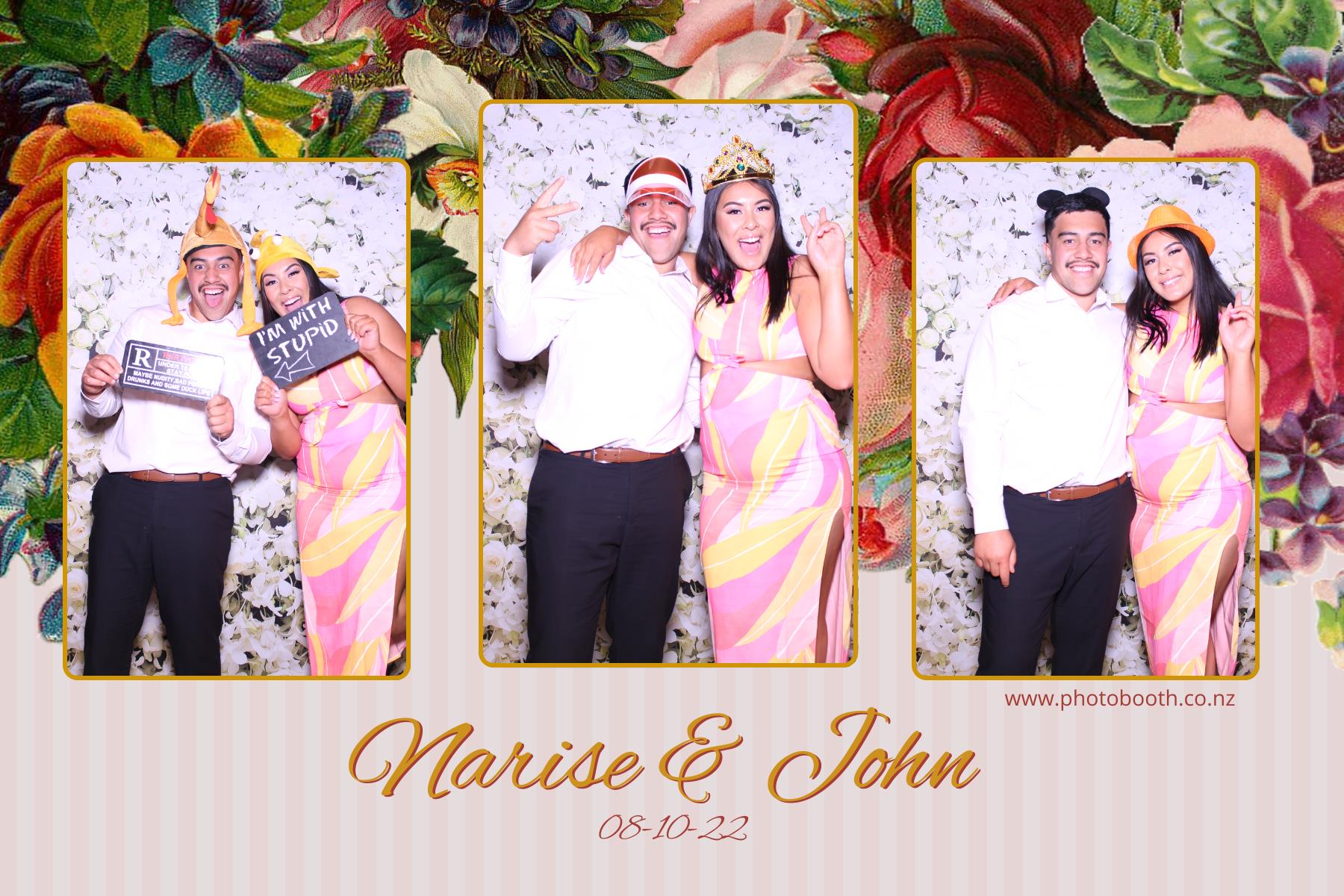 Narise & John's Wedding | View more photos from the event at gallery.photobooth.co.nz/u/SelfieCentral/Narise-Johns-Wedding