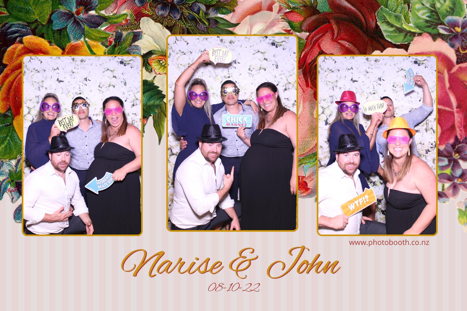 Narise & John's Wedding | View more photos from the event at gallery.photobooth.co.nz/u/SelfieCentral/Narise-Johns-Wedding