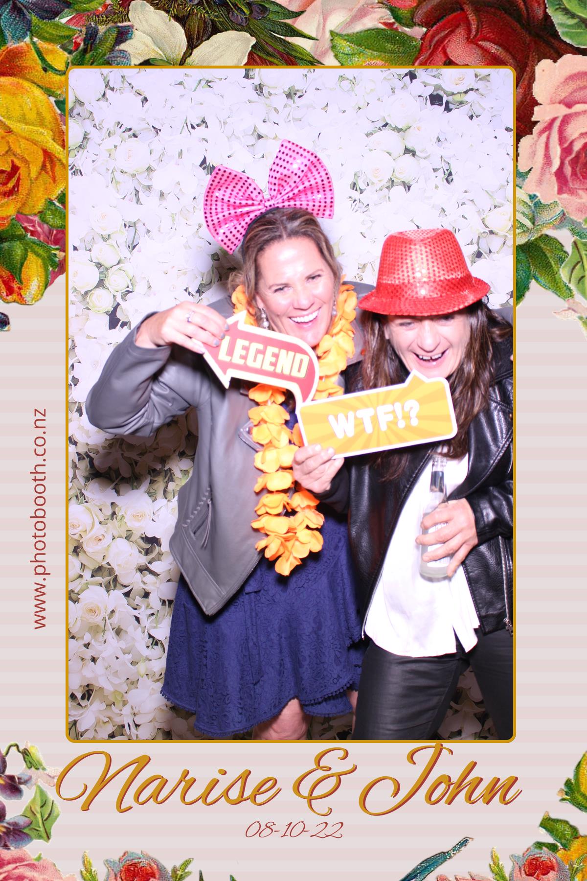 Narise & John's Wedding | View more photos from the event at gallery.photobooth.co.nz/u/SelfieCentral/Narise-Johns-Wedding