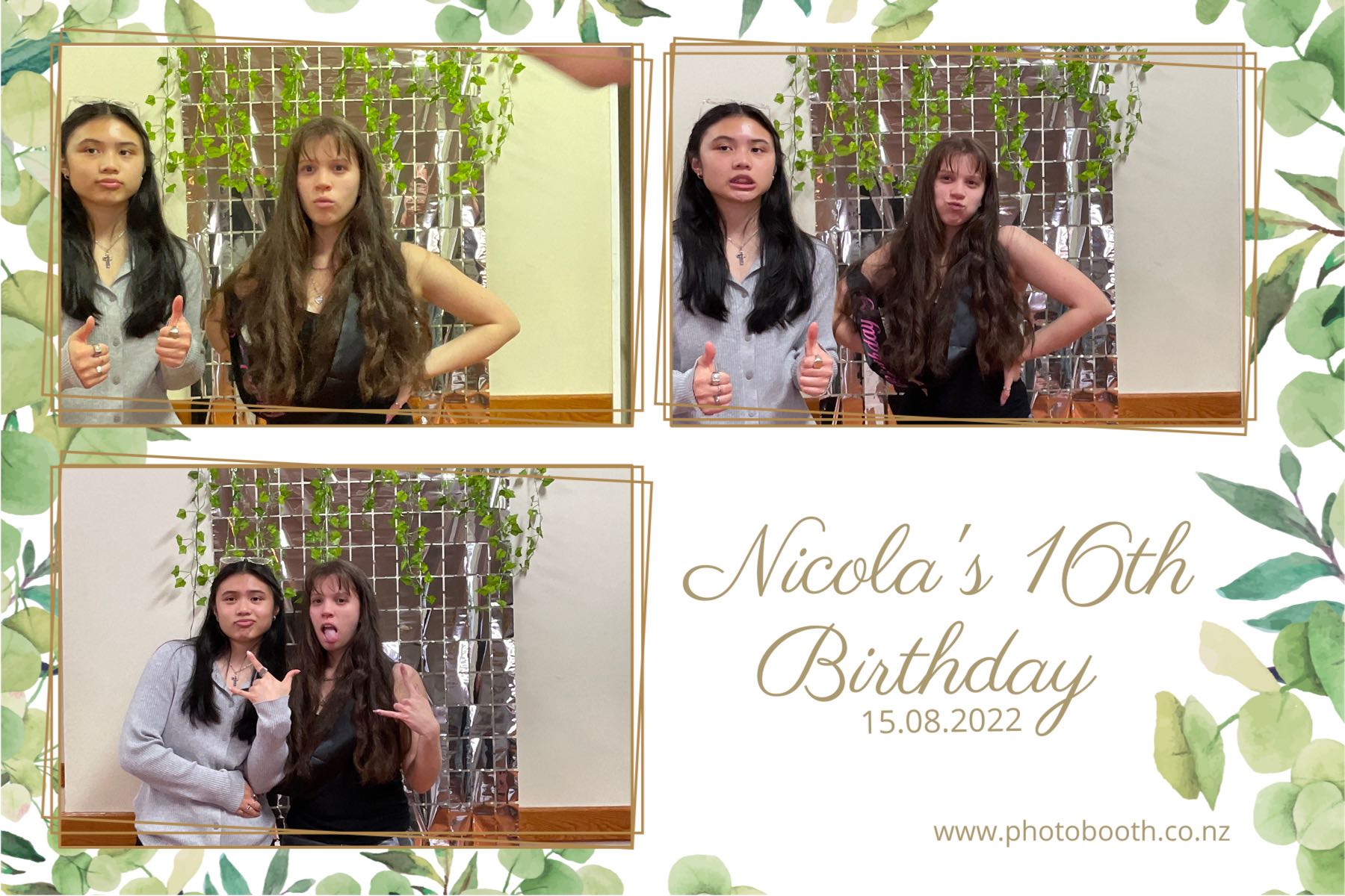 Nicola's 16th Birthday | View more photos from the event at gallery.photobooth.co.nz/u/SelfieCentral/Nicolas-16th-Birthday