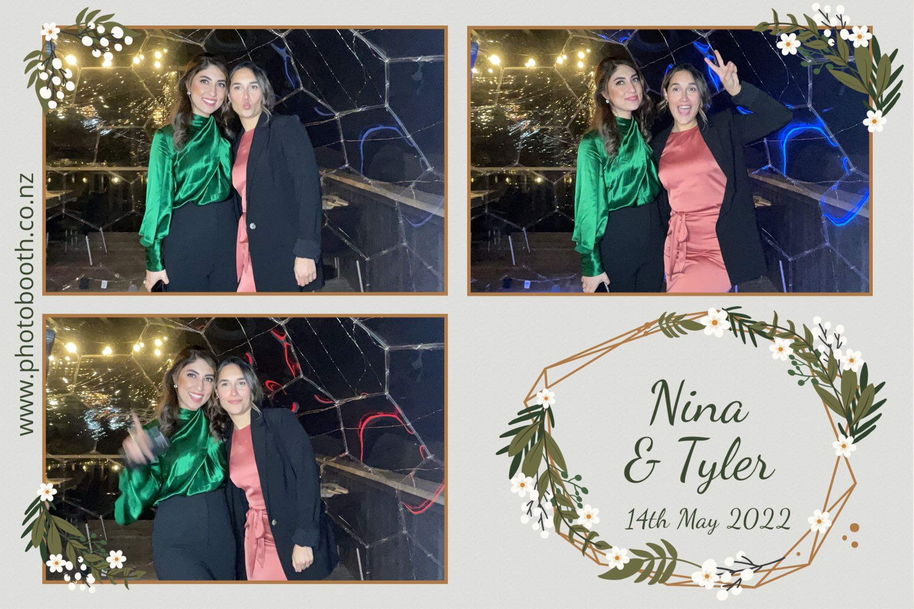 Nina & Tyler's wedding | View more photos from the event at gallery.photobooth.co.nz/u/SelfieCentral/Nina-Tylers-wedding
