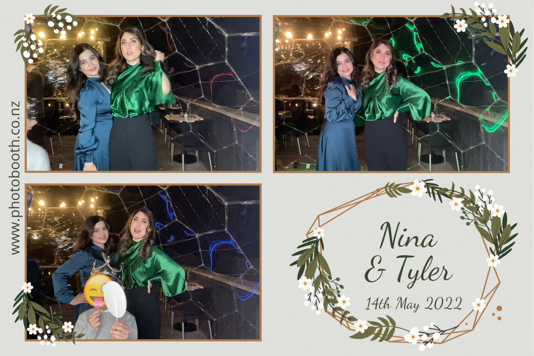 Nina & Tyler's wedding | View more photos from the event at gallery.photobooth.co.nz/u/SelfieCentral/Nina-Tylers-wedding