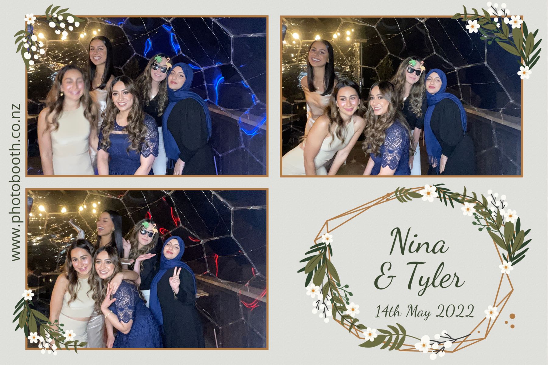 Nina & Tyler's wedding | View more photos from the event at gallery.photobooth.co.nz/u/SelfieCentral/Nina-Tylers-wedding