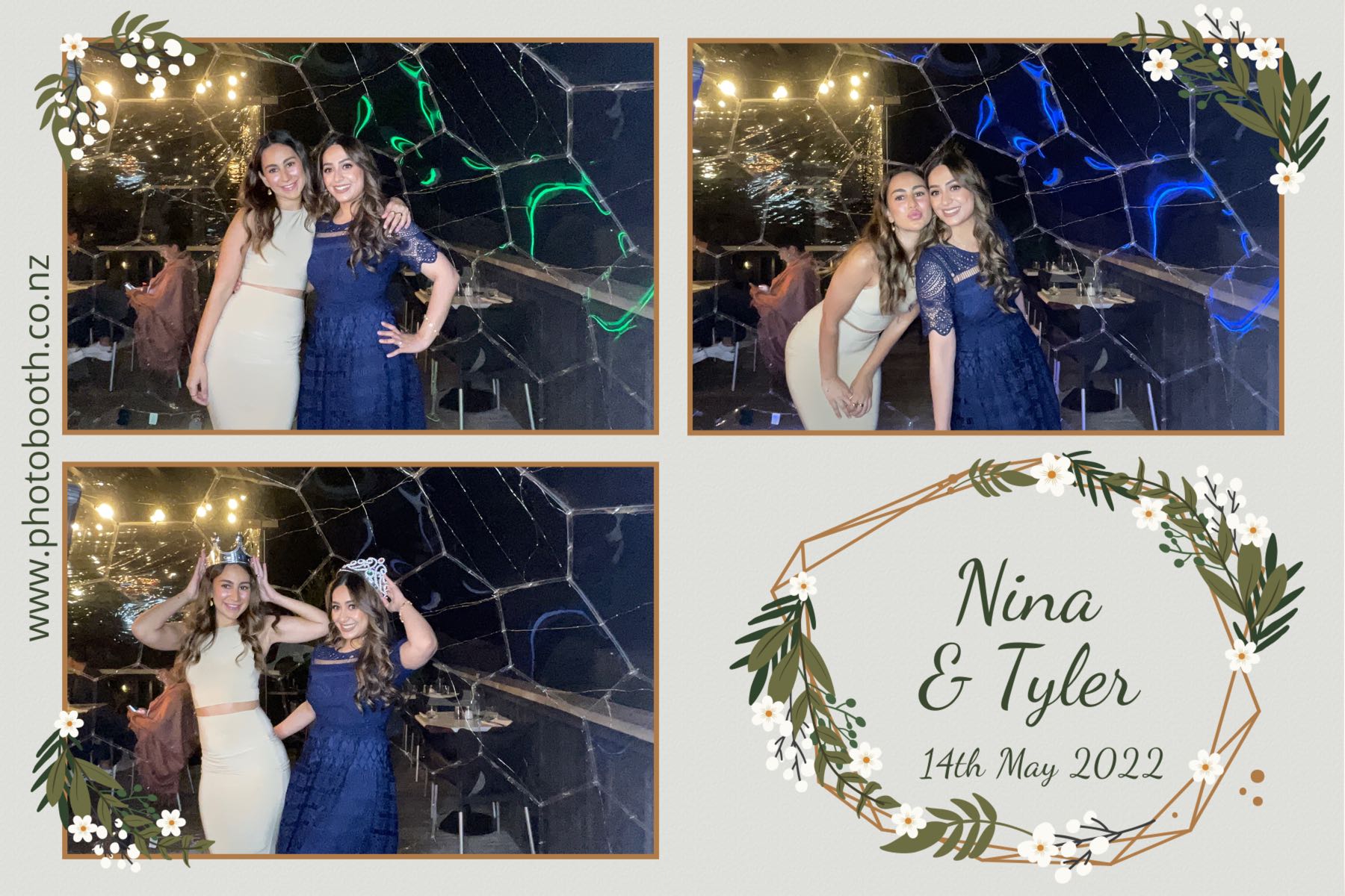 Nina & Tyler's wedding | View more photos from the event at gallery.photobooth.co.nz/u/SelfieCentral/Nina-Tylers-wedding