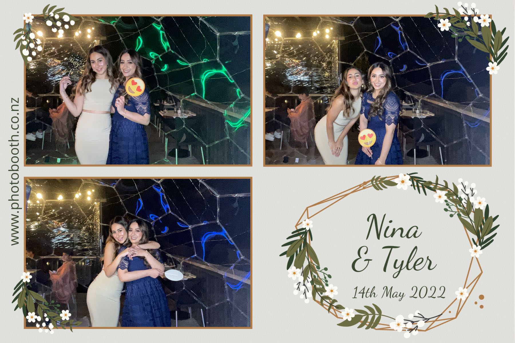 Nina & Tyler's wedding | View more photos from the event at gallery.photobooth.co.nz/u/SelfieCentral/Nina-Tylers-wedding