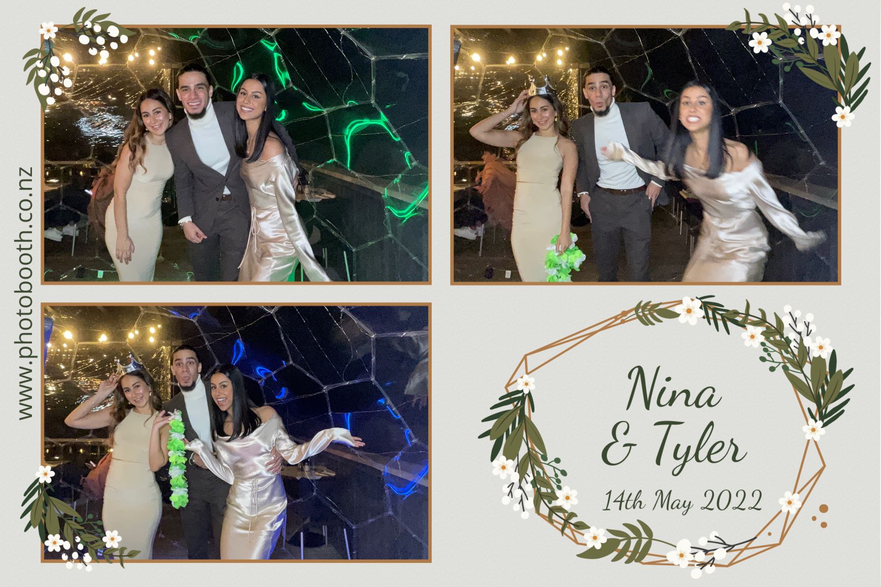 Nina & Tyler's wedding | View more photos from the event at gallery.photobooth.co.nz/u/SelfieCentral/Nina-Tylers-wedding