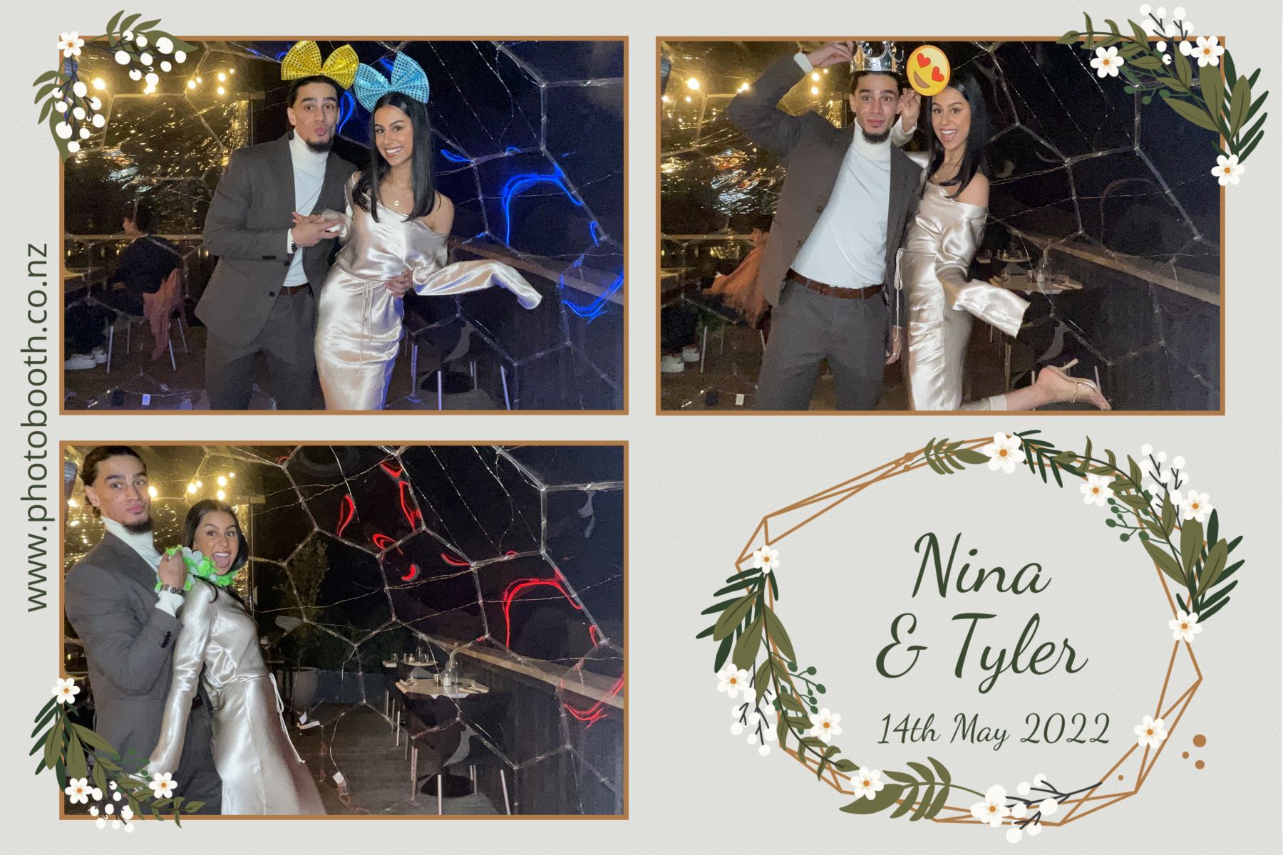 Nina & Tyler's wedding | View more photos from the event at gallery.photobooth.co.nz/u/SelfieCentral/Nina-Tylers-wedding