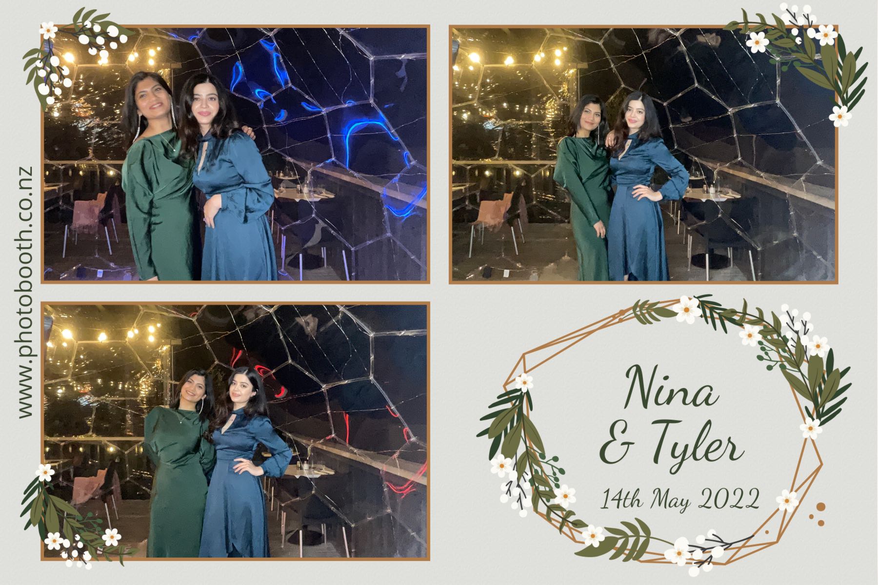 Nina & Tyler's wedding | View more photos from the event at gallery.photobooth.co.nz/u/SelfieCentral/Nina-Tylers-wedding