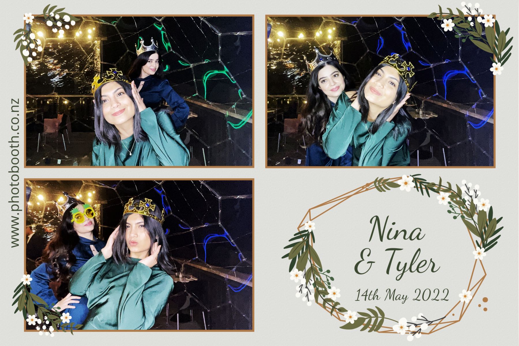 Nina & Tyler's wedding | View more photos from the event at gallery.photobooth.co.nz/u/SelfieCentral/Nina-Tylers-wedding