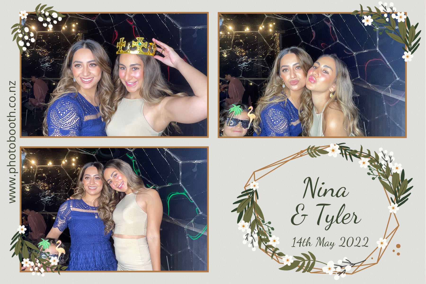 Nina & Tyler's wedding | View more photos from the event at gallery.photobooth.co.nz/u/SelfieCentral/Nina-Tylers-wedding