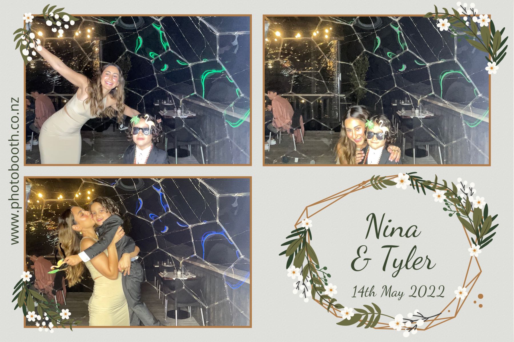 Nina & Tyler's wedding | View more photos from the event at gallery.photobooth.co.nz/u/SelfieCentral/Nina-Tylers-wedding
