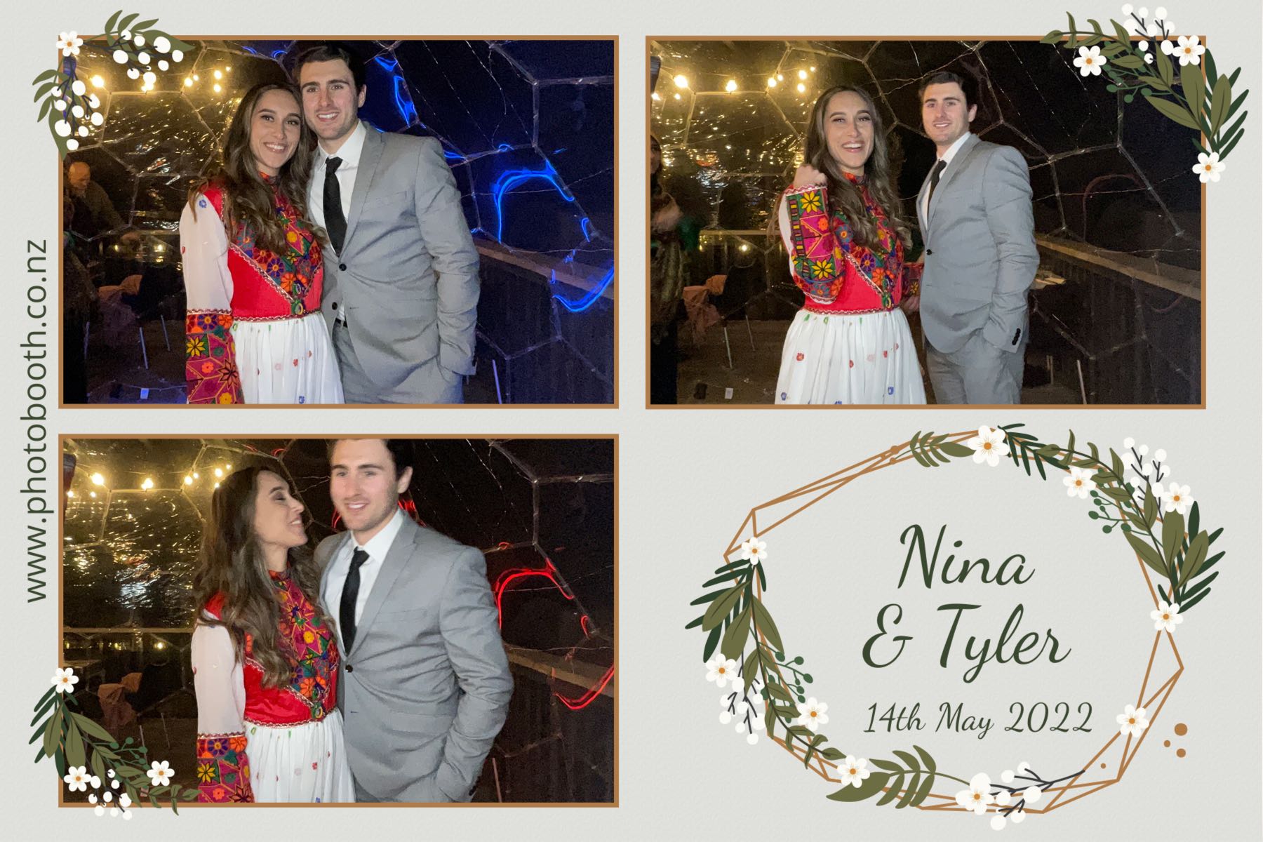Nina & Tyler's wedding | View more photos from the event at gallery.photobooth.co.nz/u/SelfieCentral/Nina-Tylers-wedding