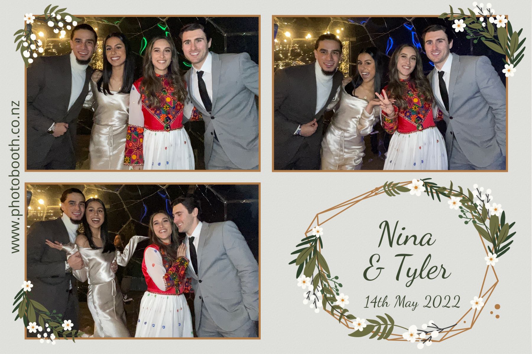 Nina & Tyler's wedding | View more photos from the event at gallery.photobooth.co.nz/u/SelfieCentral/Nina-Tylers-wedding