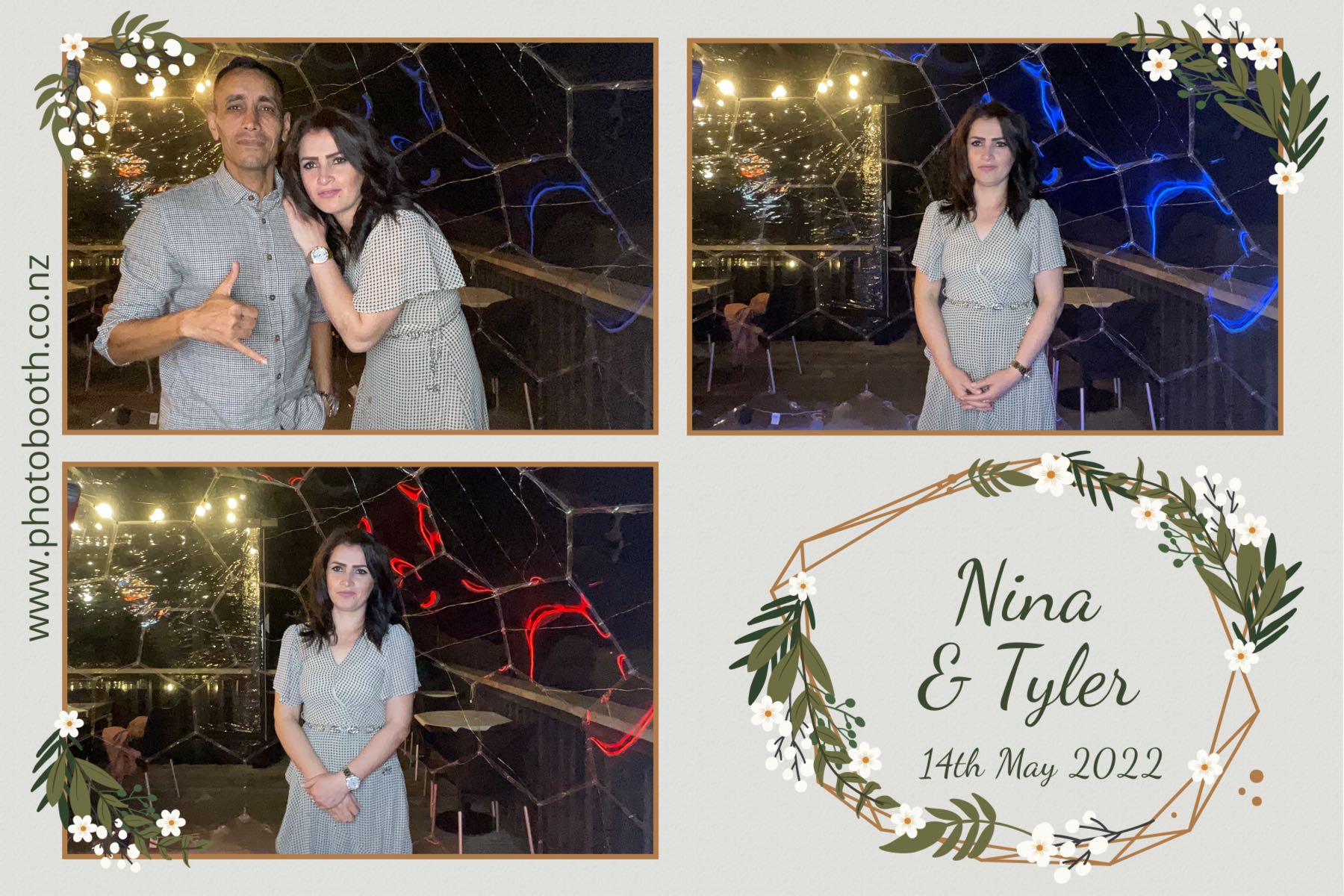 Nina & Tyler's wedding | View more photos from the event at gallery.photobooth.co.nz/u/SelfieCentral/Nina-Tylers-wedding