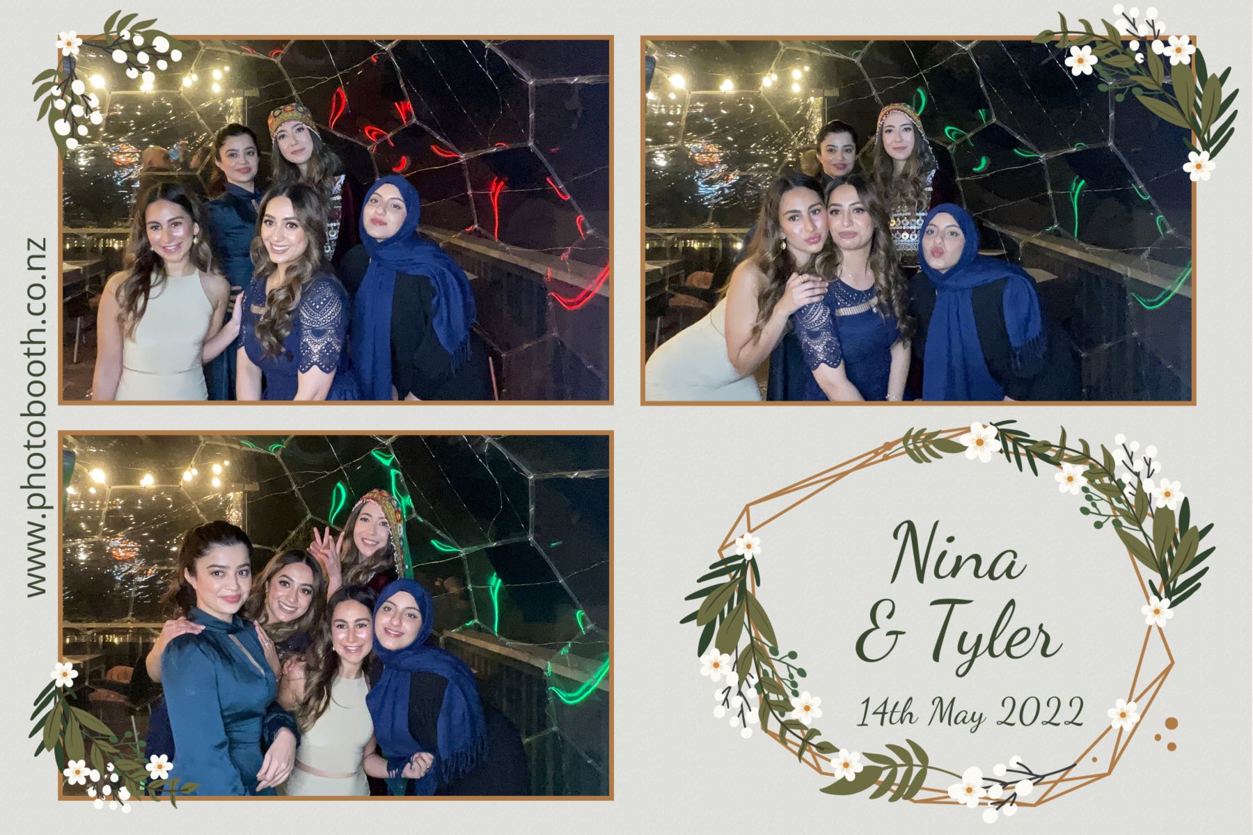 Nina & Tyler's wedding | View more photos from the event at gallery.photobooth.co.nz/u/SelfieCentral/Nina-Tylers-wedding