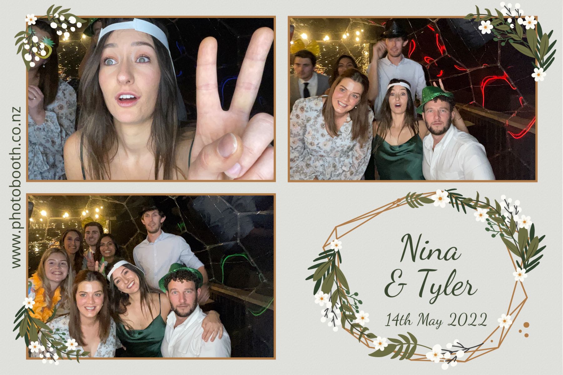 Nina & Tyler's wedding | View more photos from the event at gallery.photobooth.co.nz/u/SelfieCentral/Nina-Tylers-wedding