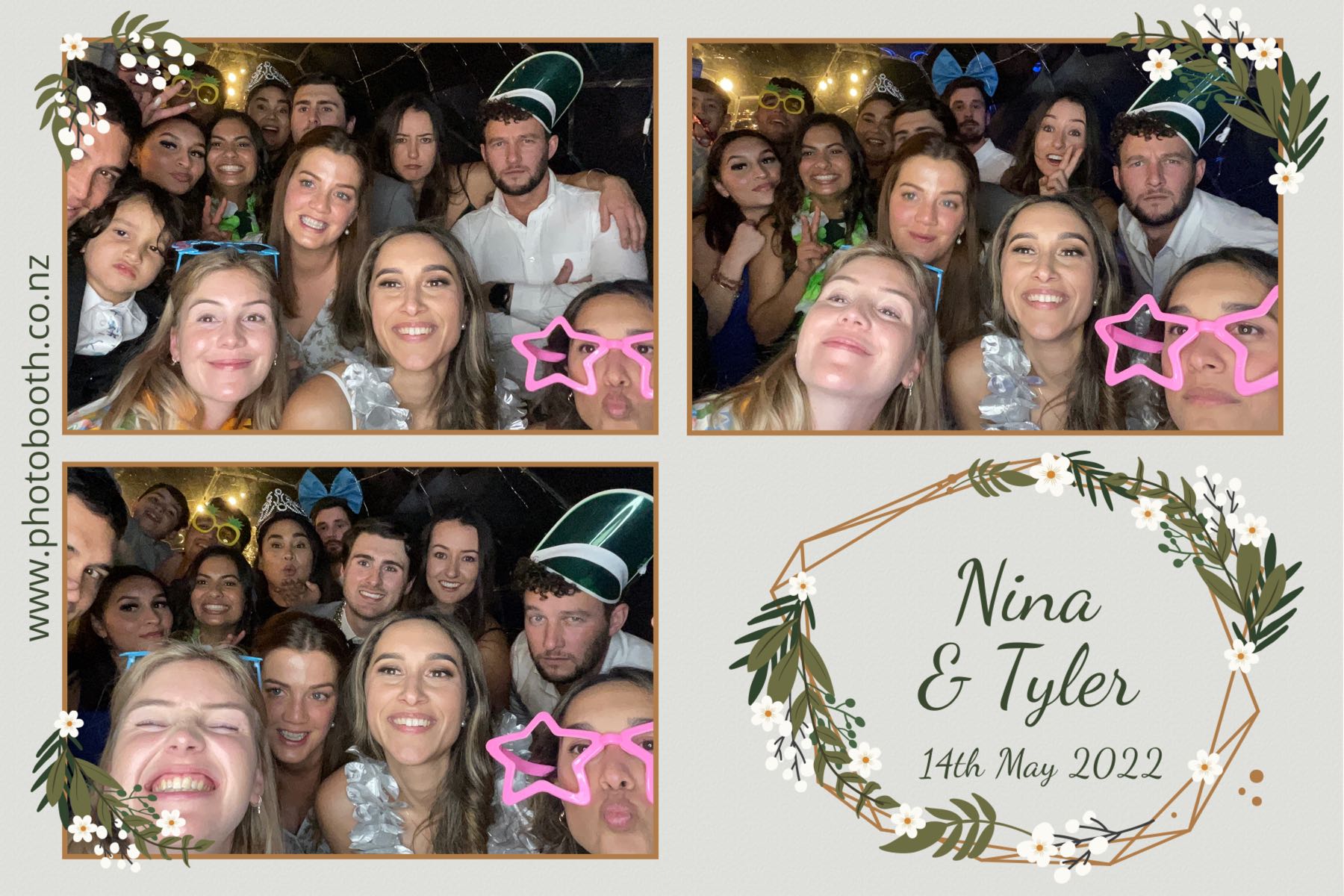 Nina & Tyler's wedding | View more photos from the event at gallery.photobooth.co.nz/u/SelfieCentral/Nina-Tylers-wedding