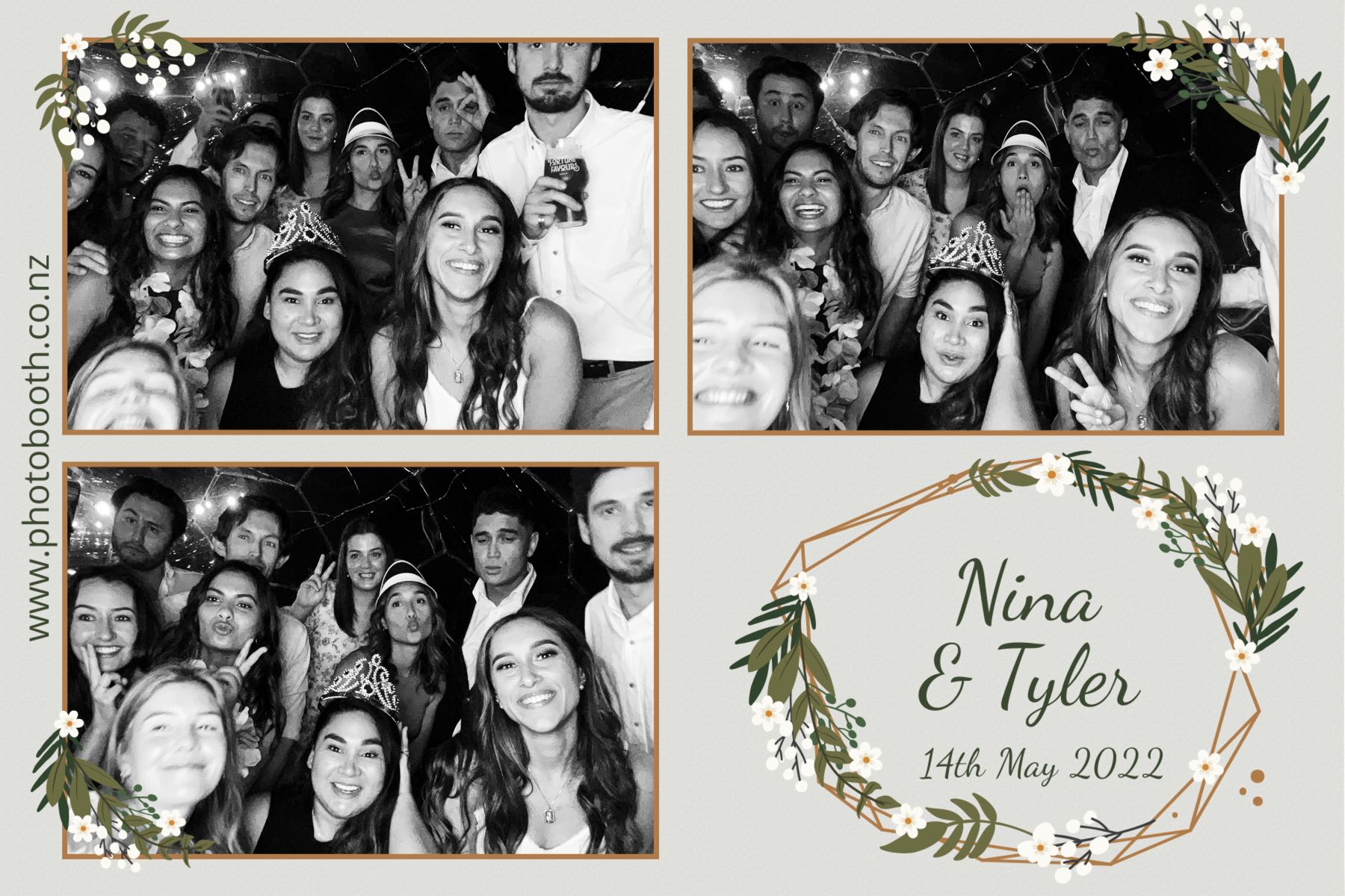 Nina & Tyler's wedding | View more photos from the event at gallery.photobooth.co.nz/u/SelfieCentral/Nina-Tylers-wedding
