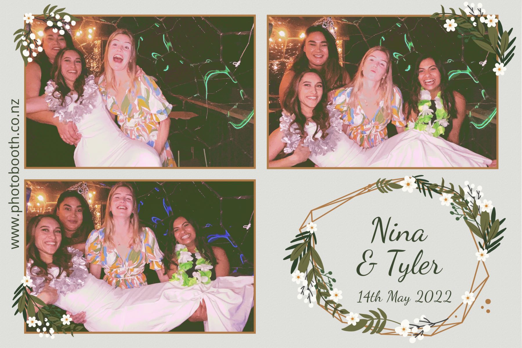 Nina & Tyler's wedding | View more photos from the event at gallery.photobooth.co.nz/u/SelfieCentral/Nina-Tylers-wedding