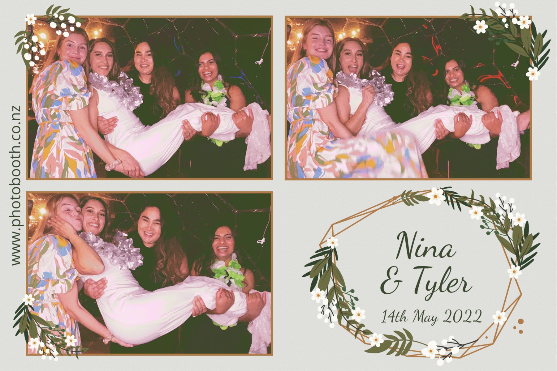 Nina & Tyler's wedding | View more photos from the event at gallery.photobooth.co.nz/u/SelfieCentral/Nina-Tylers-wedding