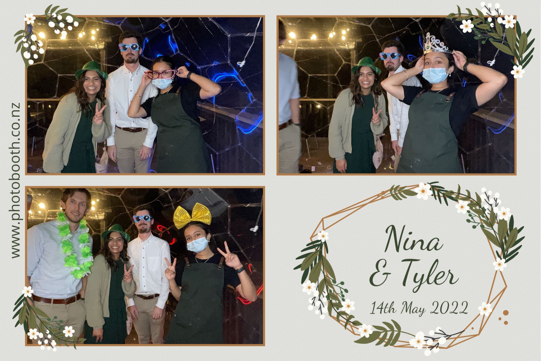 Nina & Tyler's wedding | View more photos from the event at gallery.photobooth.co.nz/u/SelfieCentral/Nina-Tylers-wedding