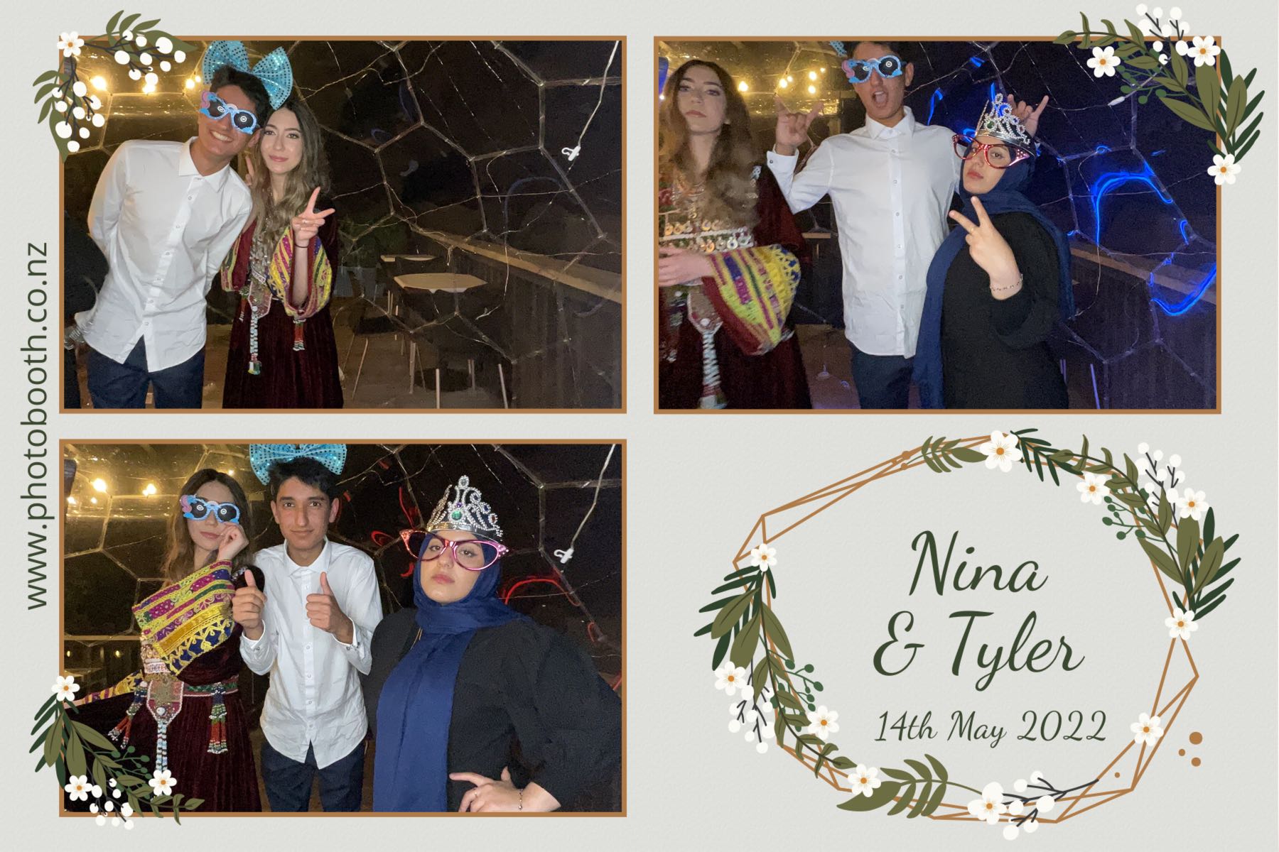 Nina & Tyler's wedding | View more photos from the event at gallery.photobooth.co.nz/u/SelfieCentral/Nina-Tylers-wedding