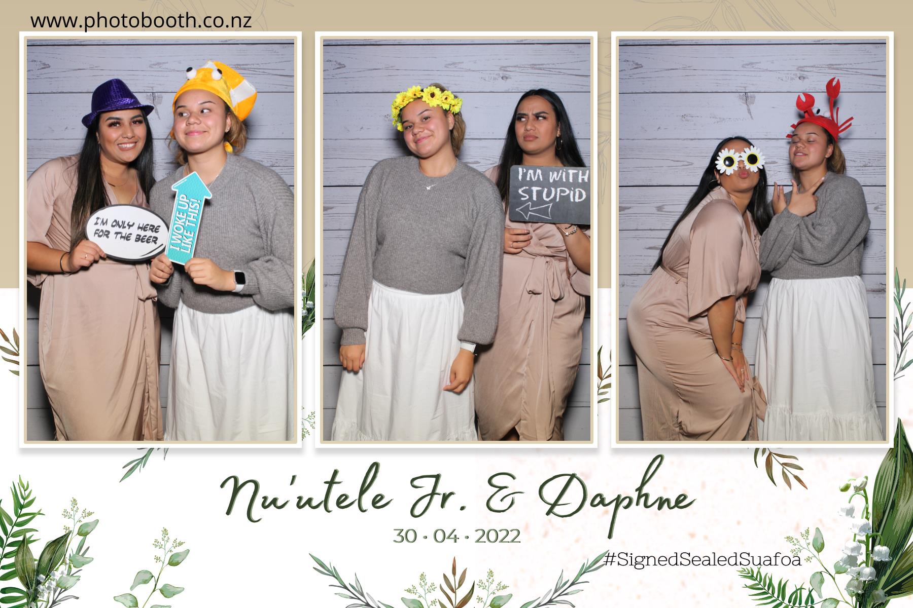 Nuutele Jr & Daphne's Wedding | View more photos from the event at gallery.photobooth.co.nz/u/SelfieCentral/Nuutele-Jr-Daphnes-Wedding
