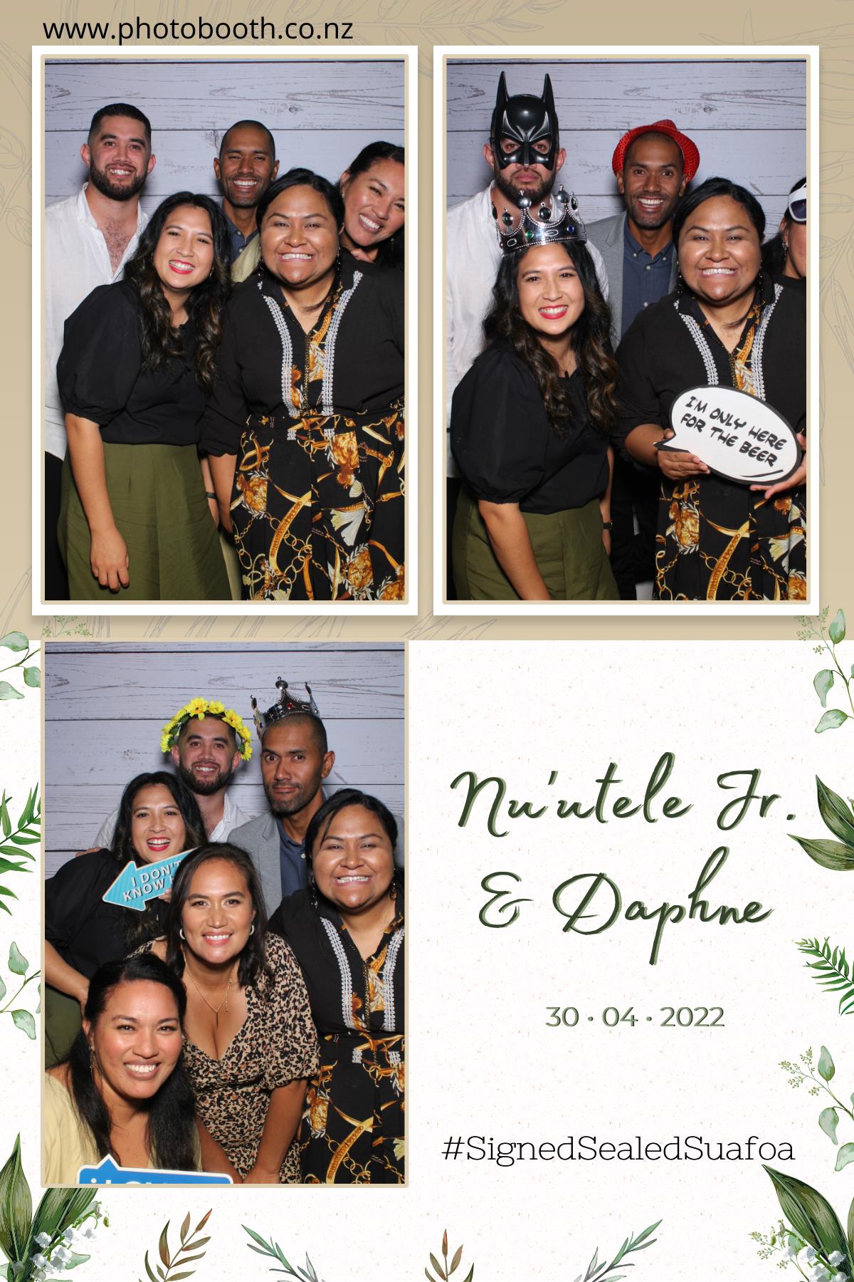 Nuutele Jr & Daphne's Wedding | View more photos from the event at gallery.photobooth.co.nz/u/SelfieCentral/Nuutele-Jr-Daphnes-Wedding