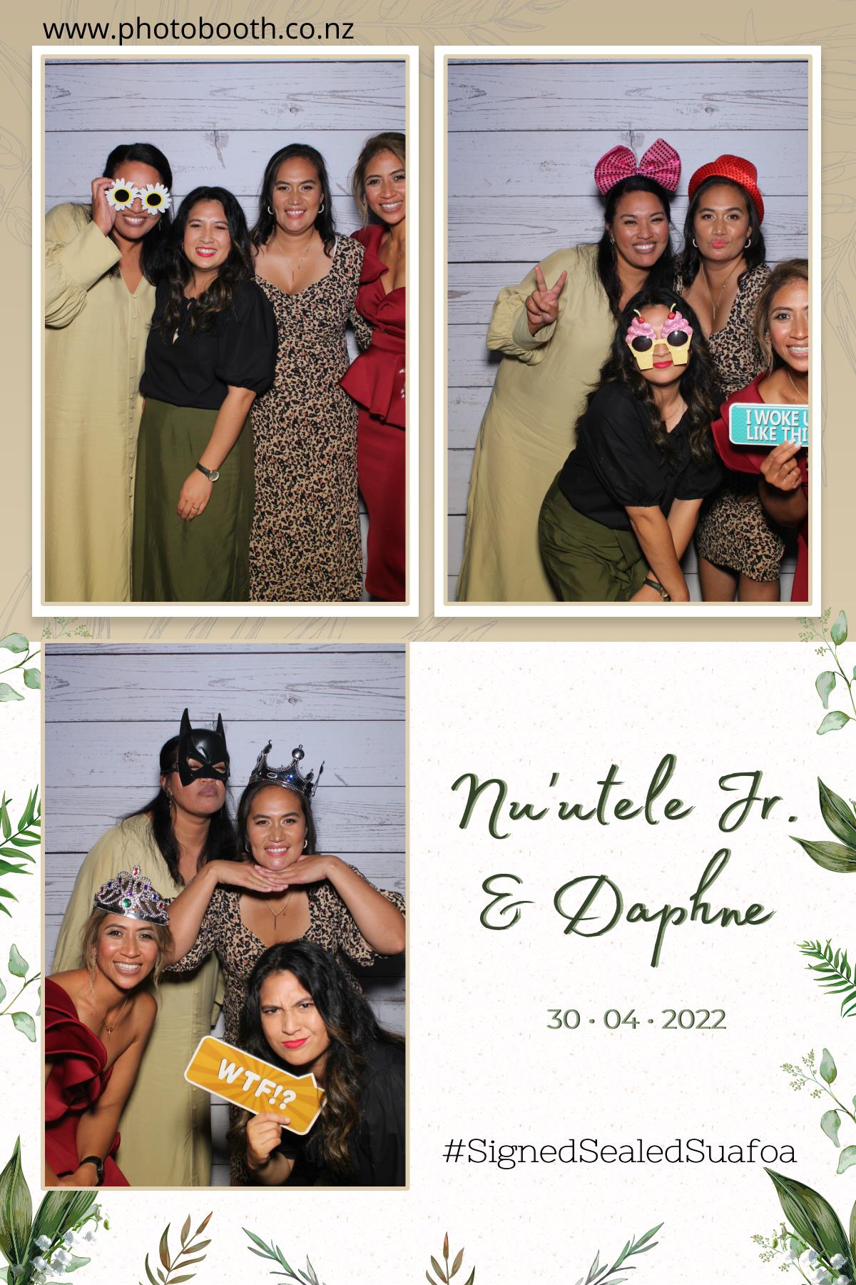 Nuutele Jr & Daphne's Wedding | View more photos from the event at gallery.photobooth.co.nz/u/SelfieCentral/Nuutele-Jr-Daphnes-Wedding
