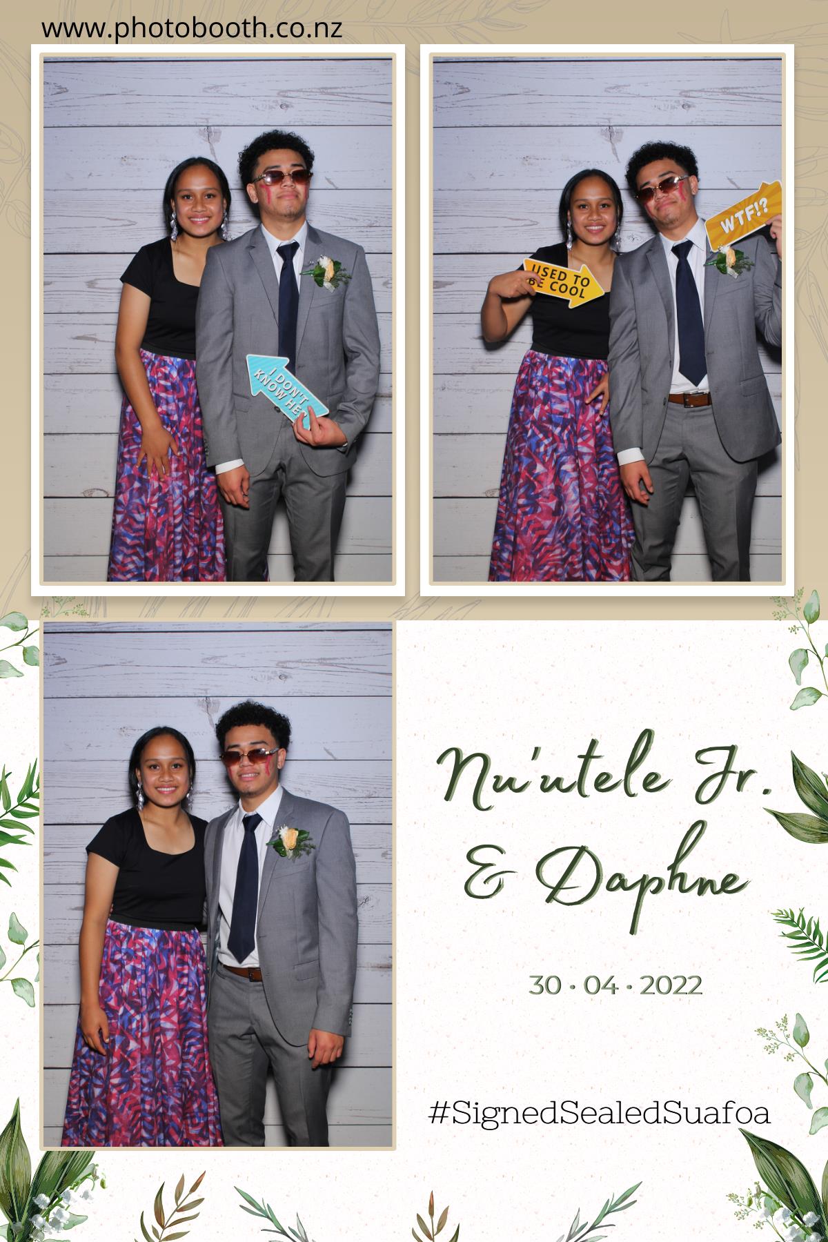 Nuutele Jr & Daphne's Wedding | View more photos from the event at gallery.photobooth.co.nz/u/SelfieCentral/Nuutele-Jr-Daphnes-Wedding