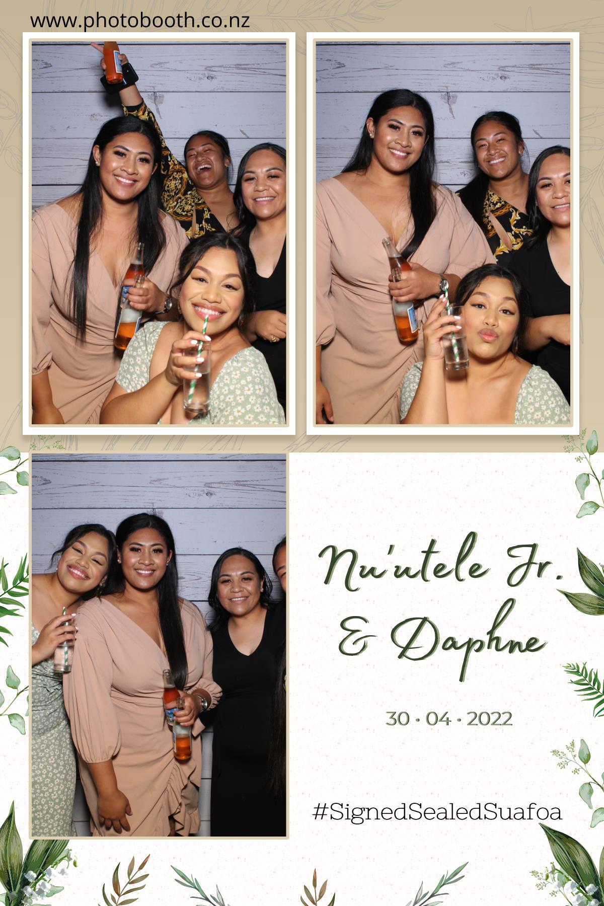 Nuutele Jr & Daphne's Wedding | View more photos from the event at gallery.photobooth.co.nz/u/SelfieCentral/Nuutele-Jr-Daphnes-Wedding