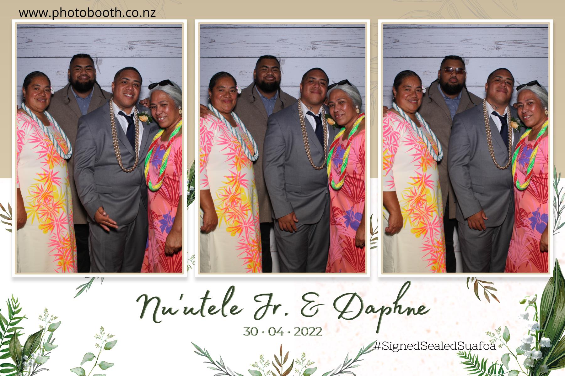 Nuutele Jr & Daphne's Wedding | View more photos from the event at gallery.photobooth.co.nz/u/SelfieCentral/Nuutele-Jr-Daphnes-Wedding
