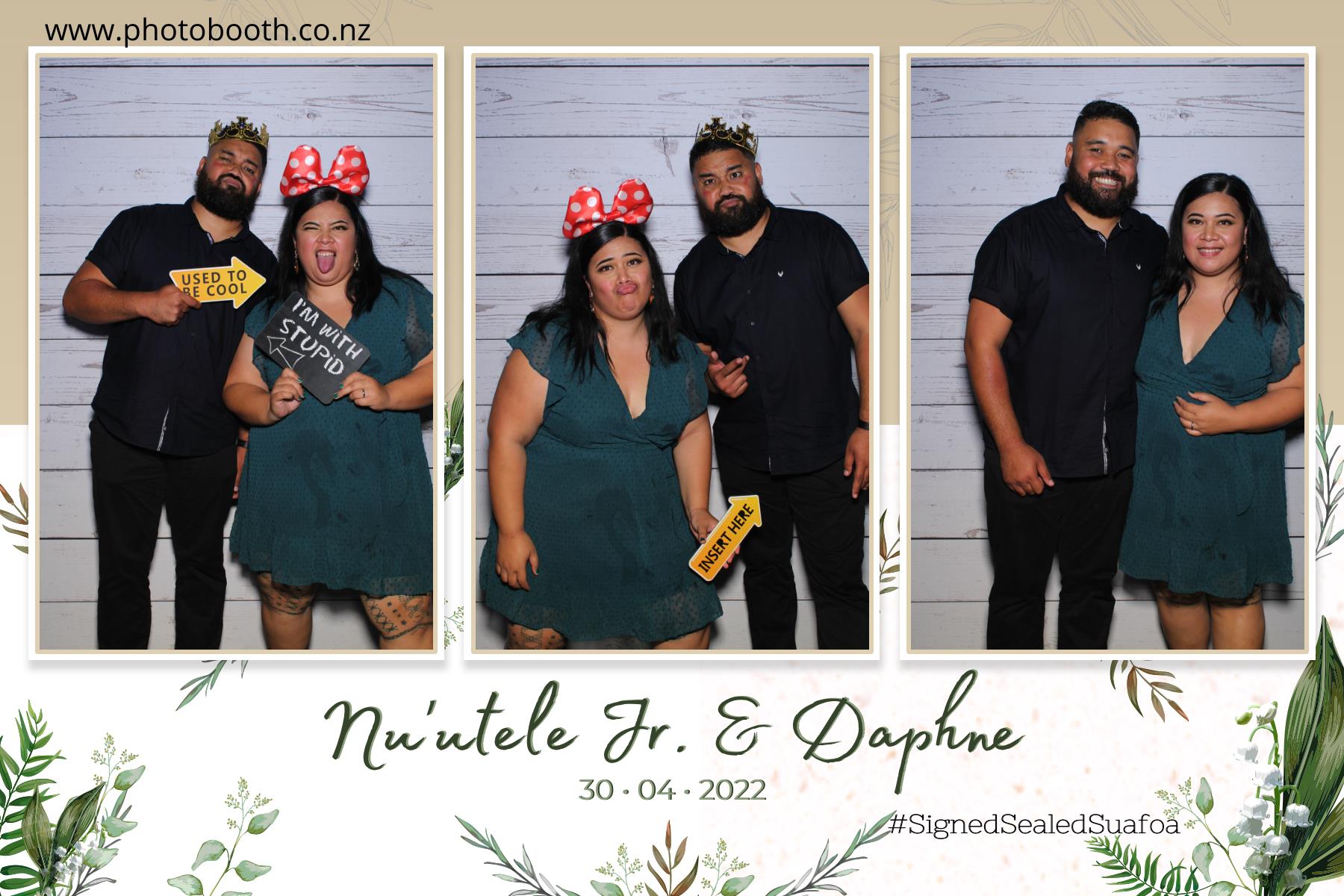 Nuutele Jr & Daphne's Wedding | View more photos from the event at gallery.photobooth.co.nz/u/SelfieCentral/Nuutele-Jr-Daphnes-Wedding