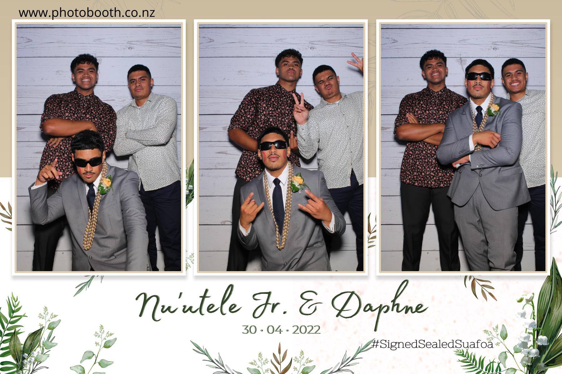 Nuutele Jr & Daphne's Wedding | View more photos from the event at gallery.photobooth.co.nz/u/SelfieCentral/Nuutele-Jr-Daphnes-Wedding