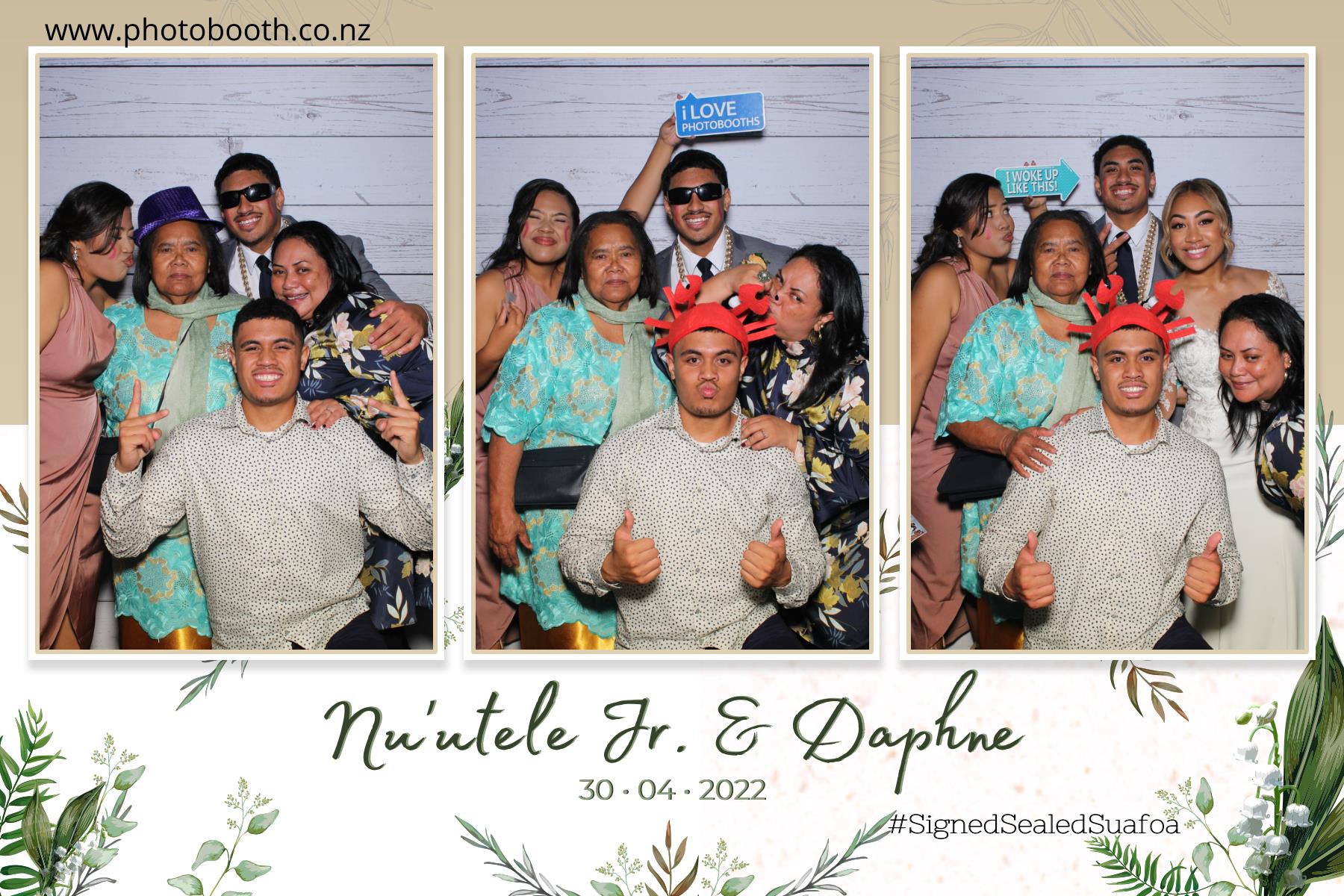 Nuutele Jr & Daphne's Wedding | View more photos from the event at gallery.photobooth.co.nz/u/SelfieCentral/Nuutele-Jr-Daphnes-Wedding