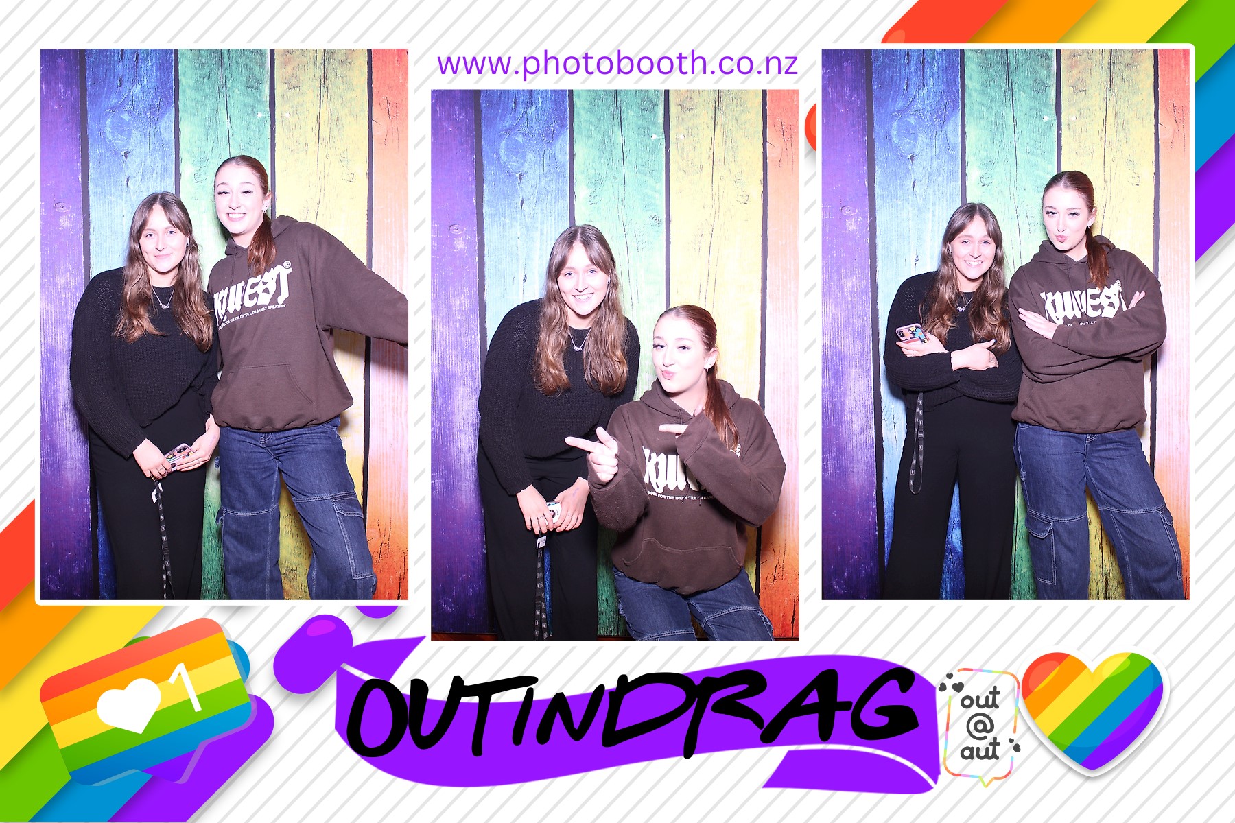 OUT AUT | View more photos from the event at gallery.photobooth.co.nz/u/SelfieCentral/OUT-AUT