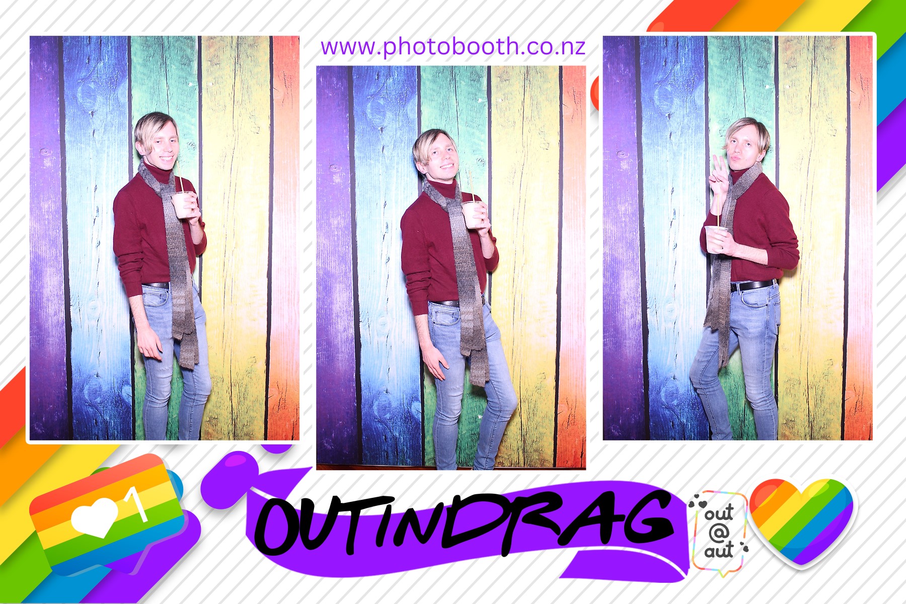 OUT AUT | View more photos from the event at gallery.photobooth.co.nz/u/SelfieCentral/OUT-AUT