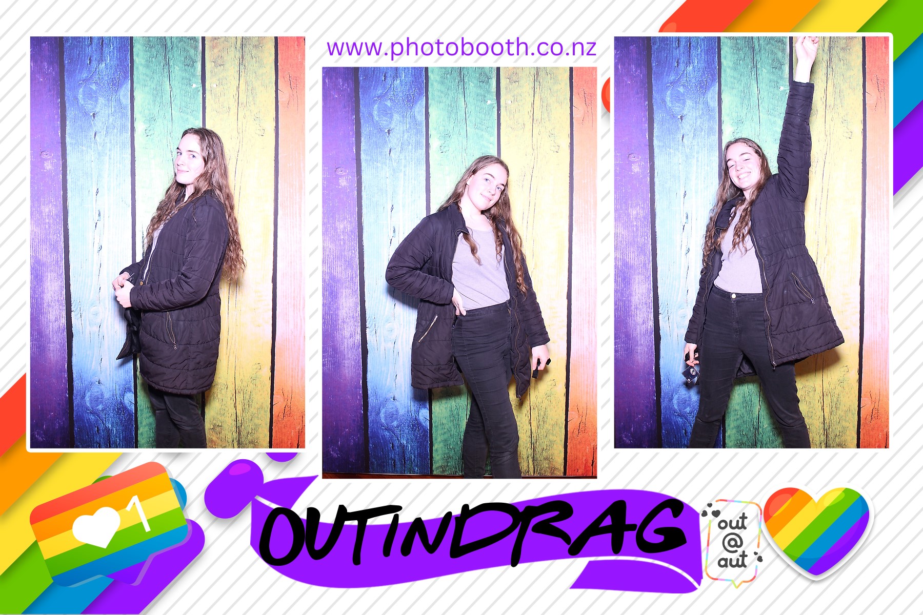 OUT AUT | View more photos from the event at gallery.photobooth.co.nz/u/SelfieCentral/OUT-AUT